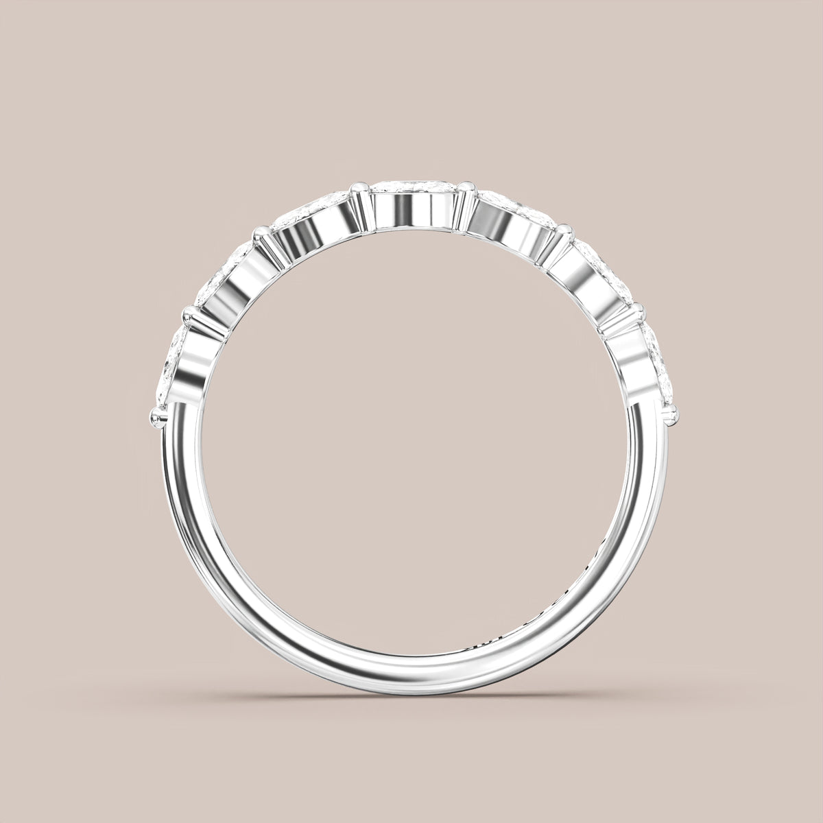 Marquise Diamond Band Half Eternity