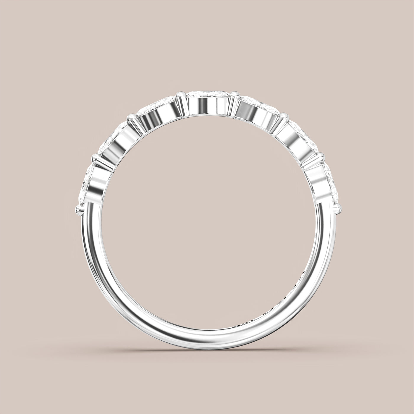 Marquise Diamond Band Half Eternity