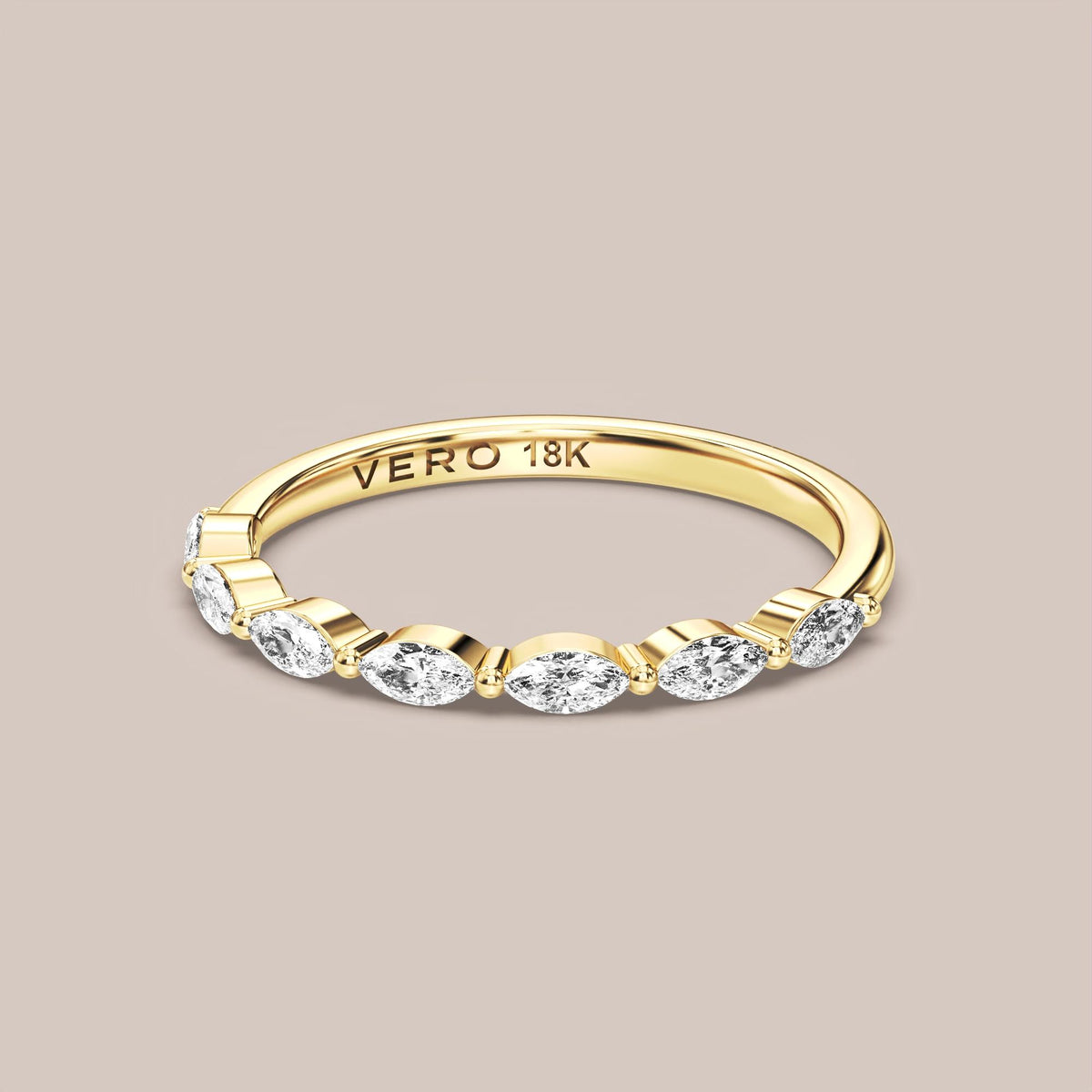 Marquise Diamond Band Half Eternity