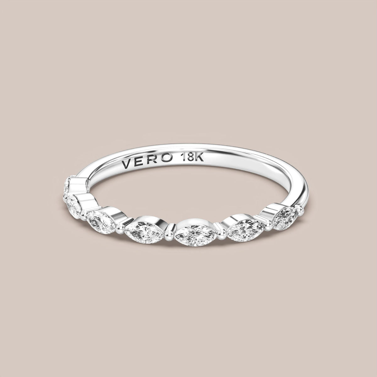 Marquise Diamond Band Half Eternity