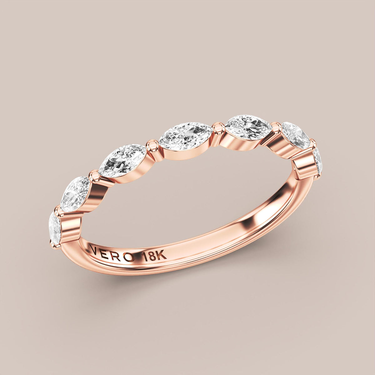Marquise Diamond Band Half Eternity