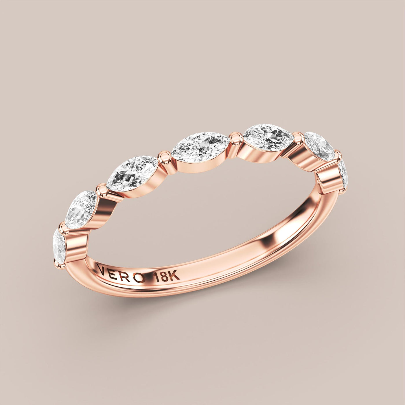 Marquise Diamond Band Half Eternity