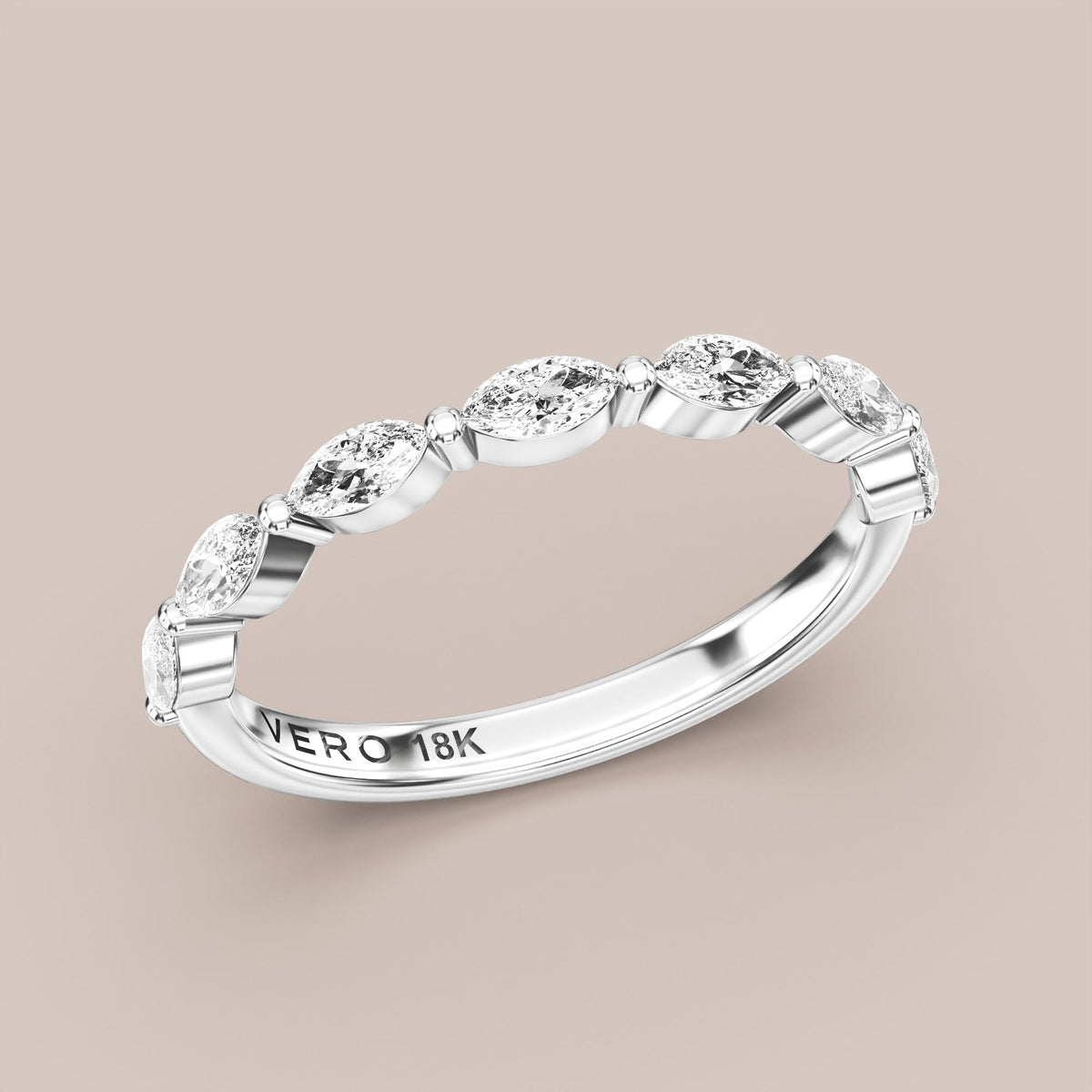 Marquise Diamond Band Half Eternity