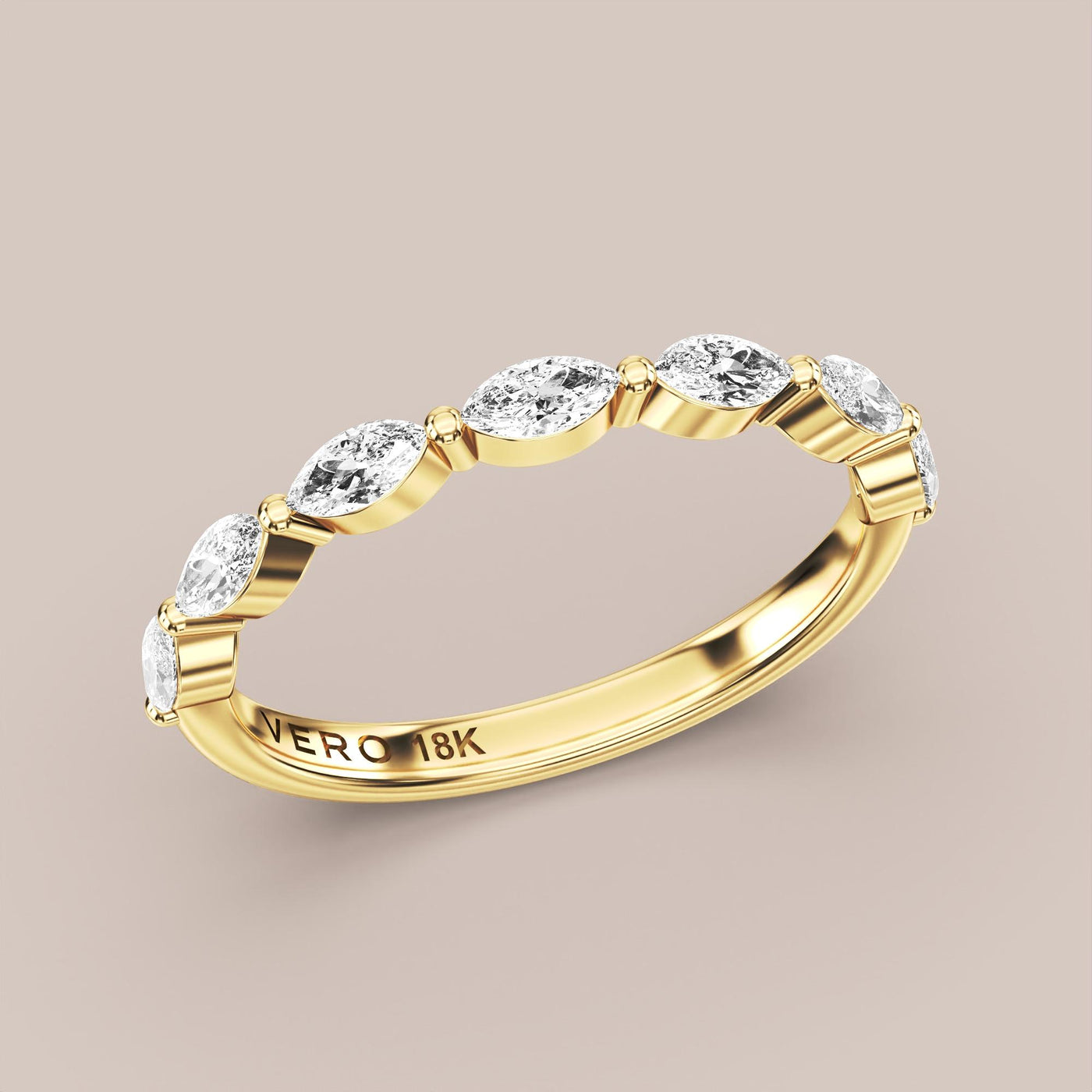 Marquise Diamond Band Half Eternity