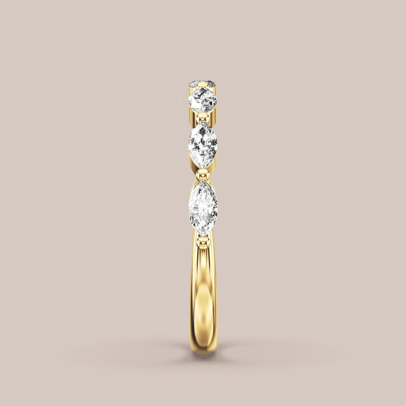 Marquise Diamond Band Half Eternity