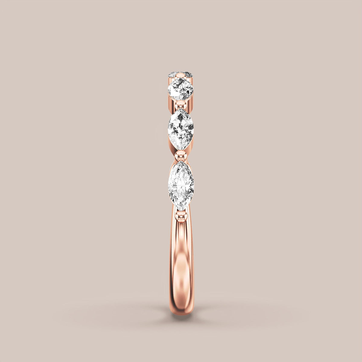 Marquise Diamond Band Half Eternity