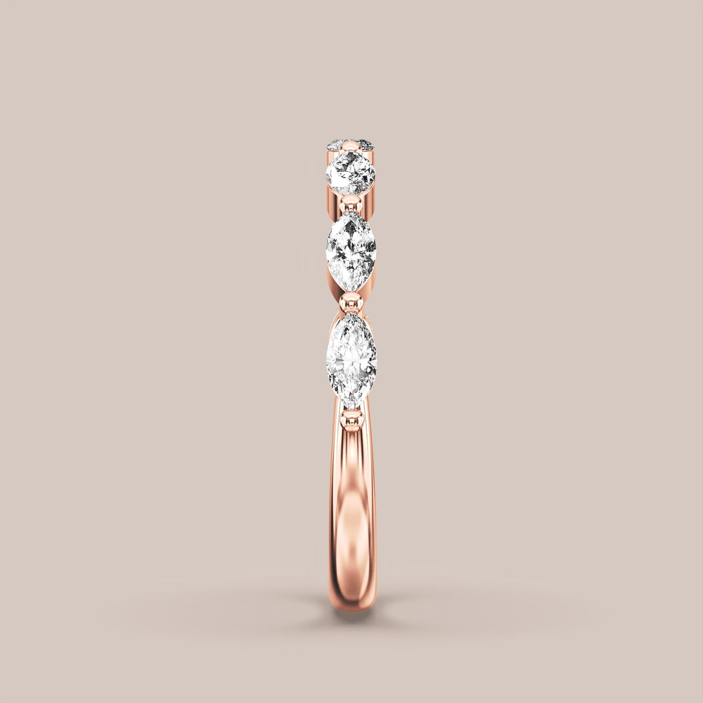 Marquise Diamond Band Half Eternity