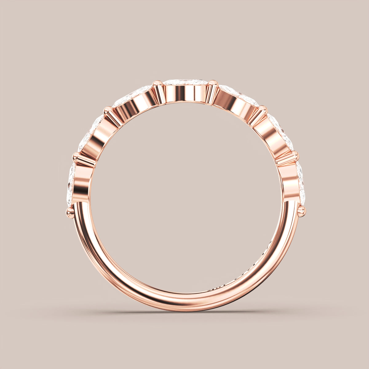 Marquise Diamond Band Half Eternity