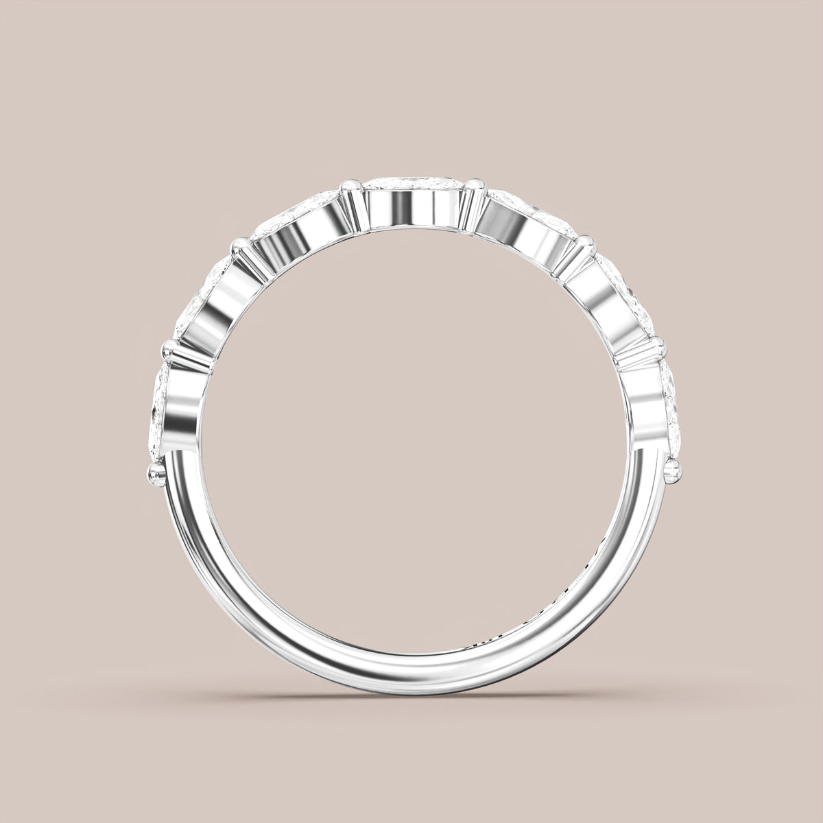 Marquise Diamond Band Half Eternity