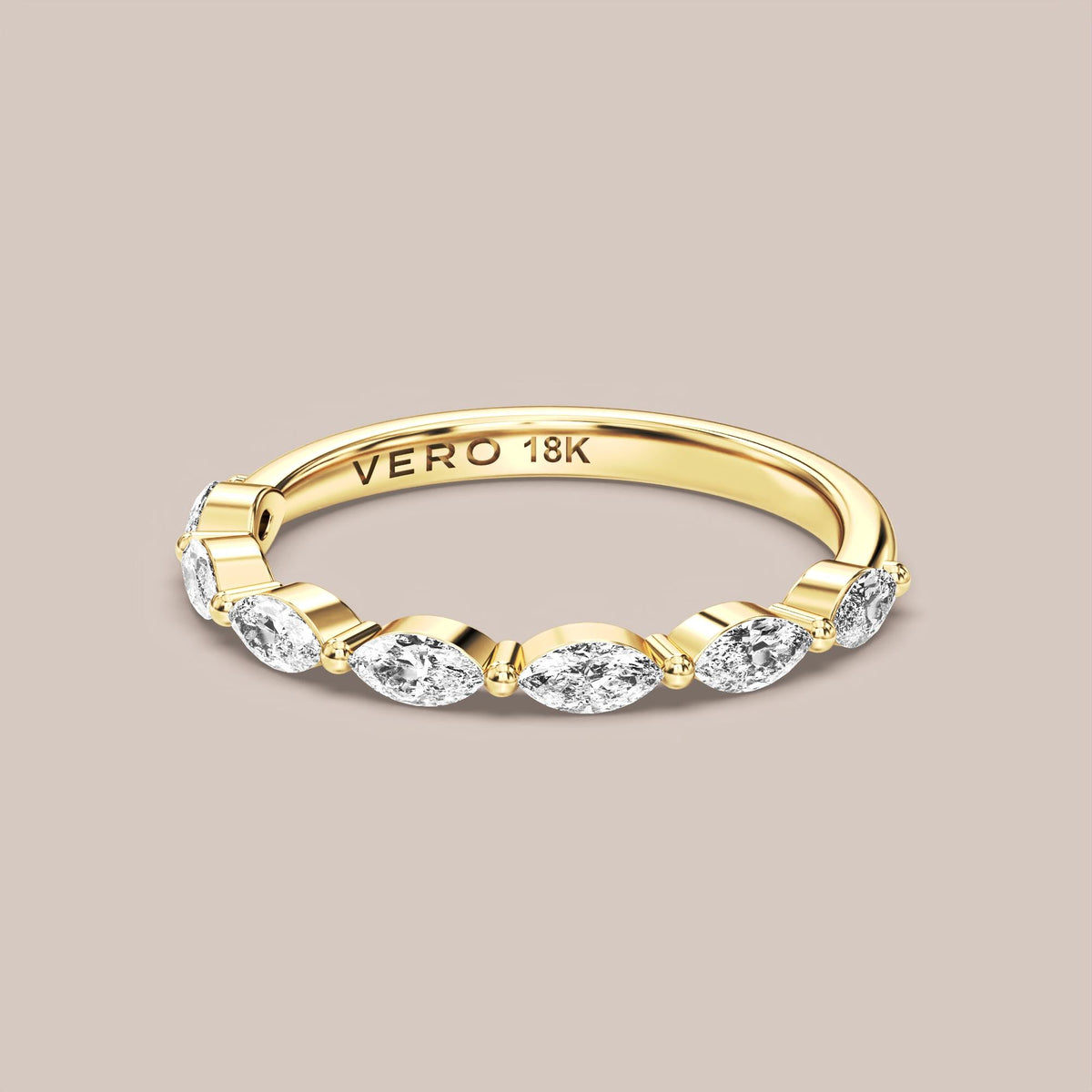 Marquise Diamond Band Half Eternity