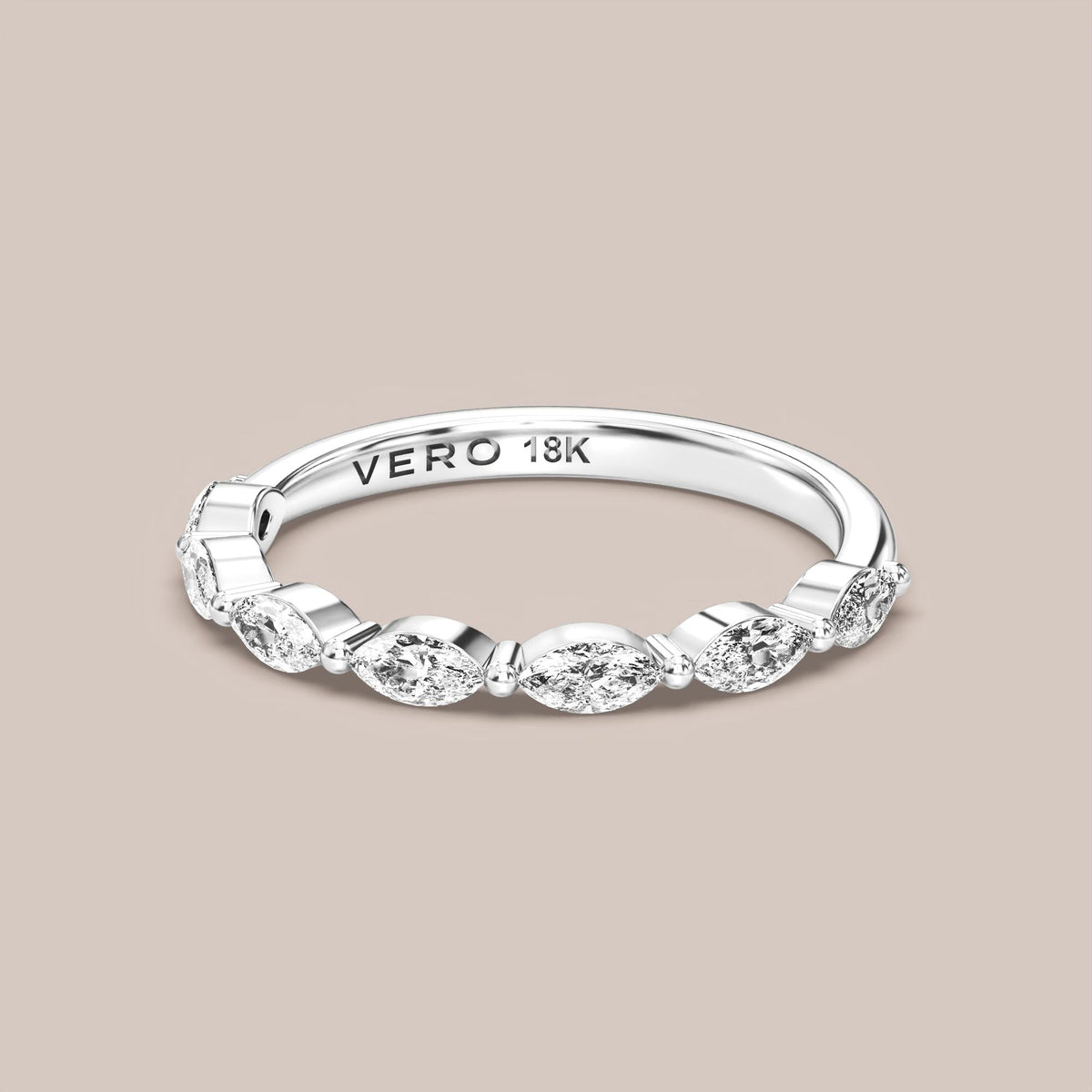 Marquise Diamond Band Half Eternity
