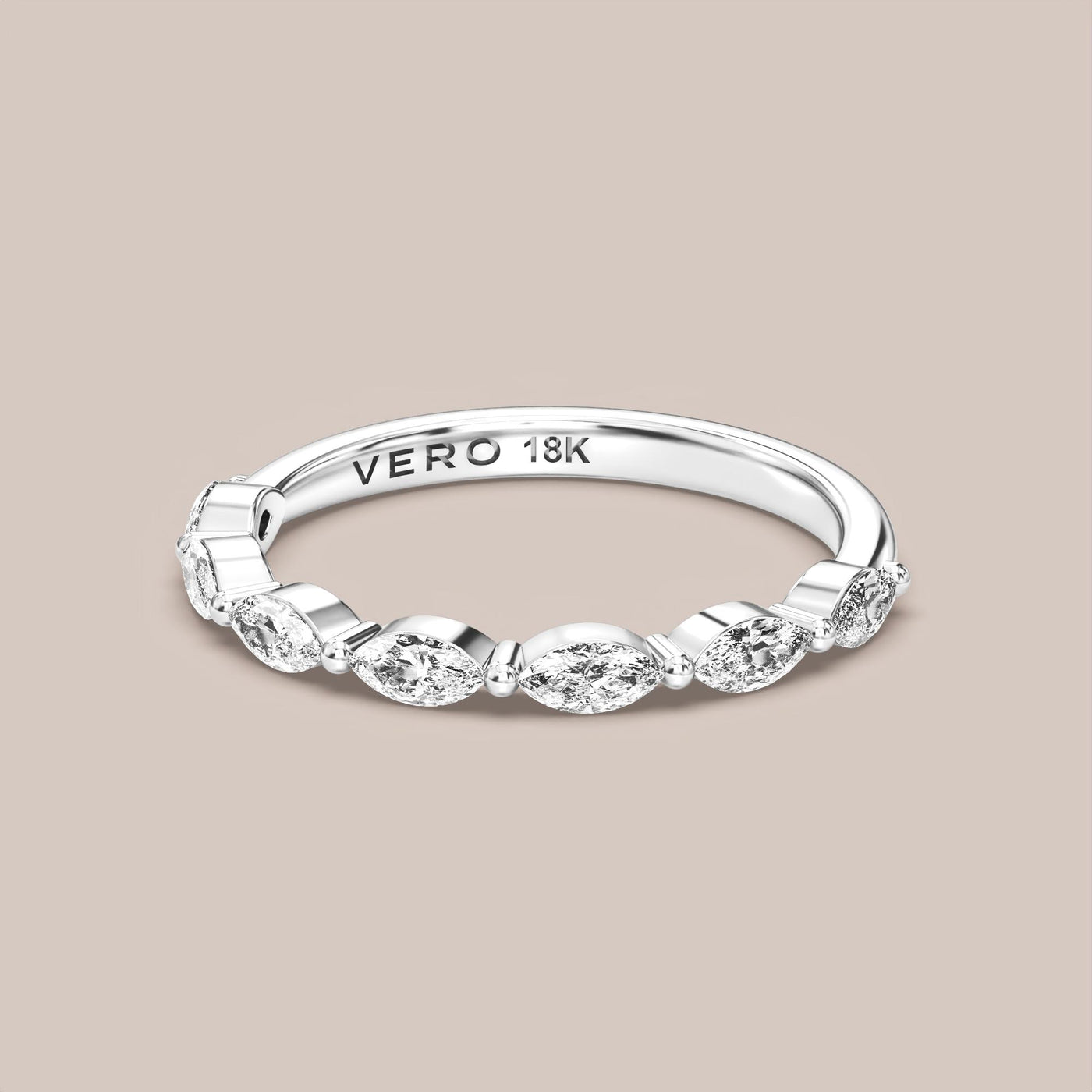 Marquise Diamond Band Half Eternity