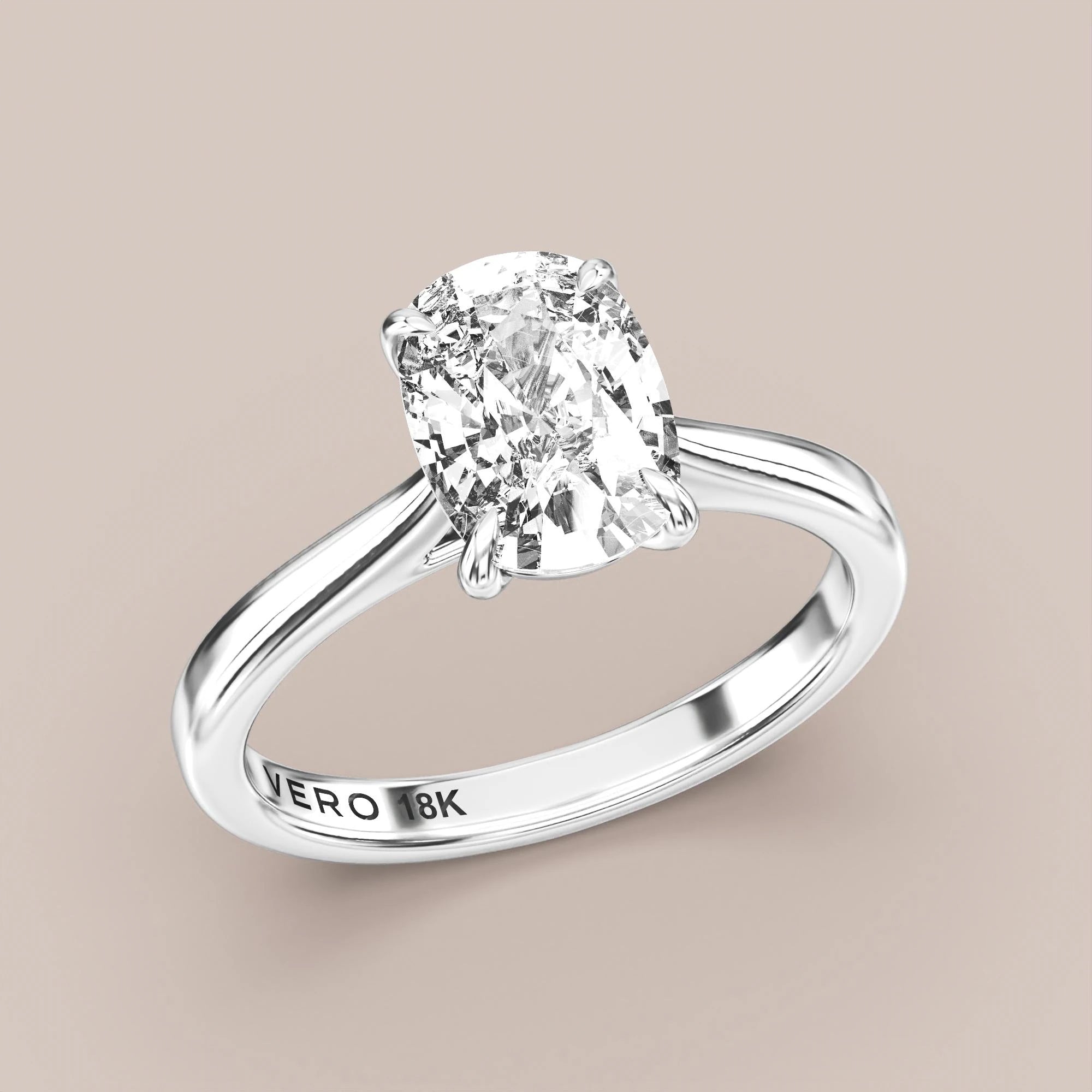 Elongated - White gold