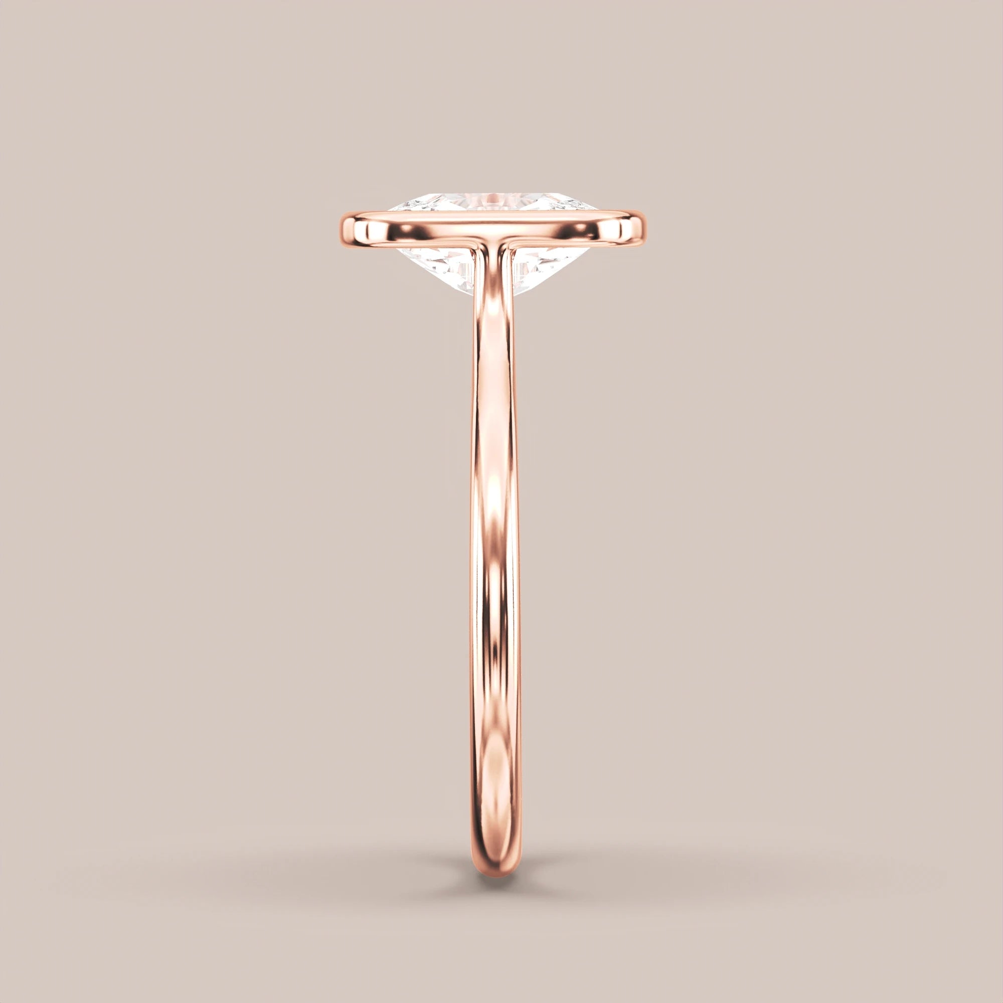 Elongated - Rose gold
