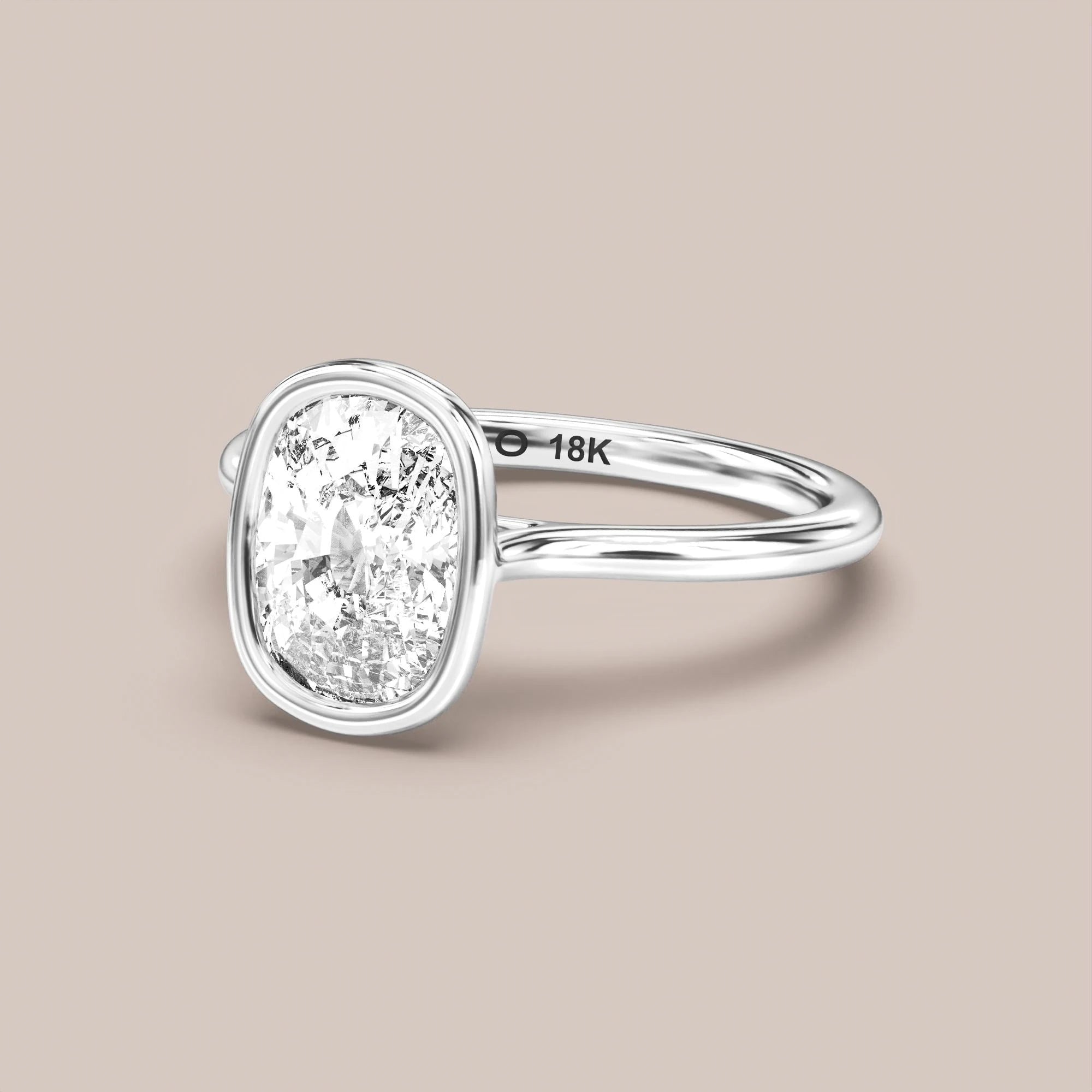 Elongated - White gold