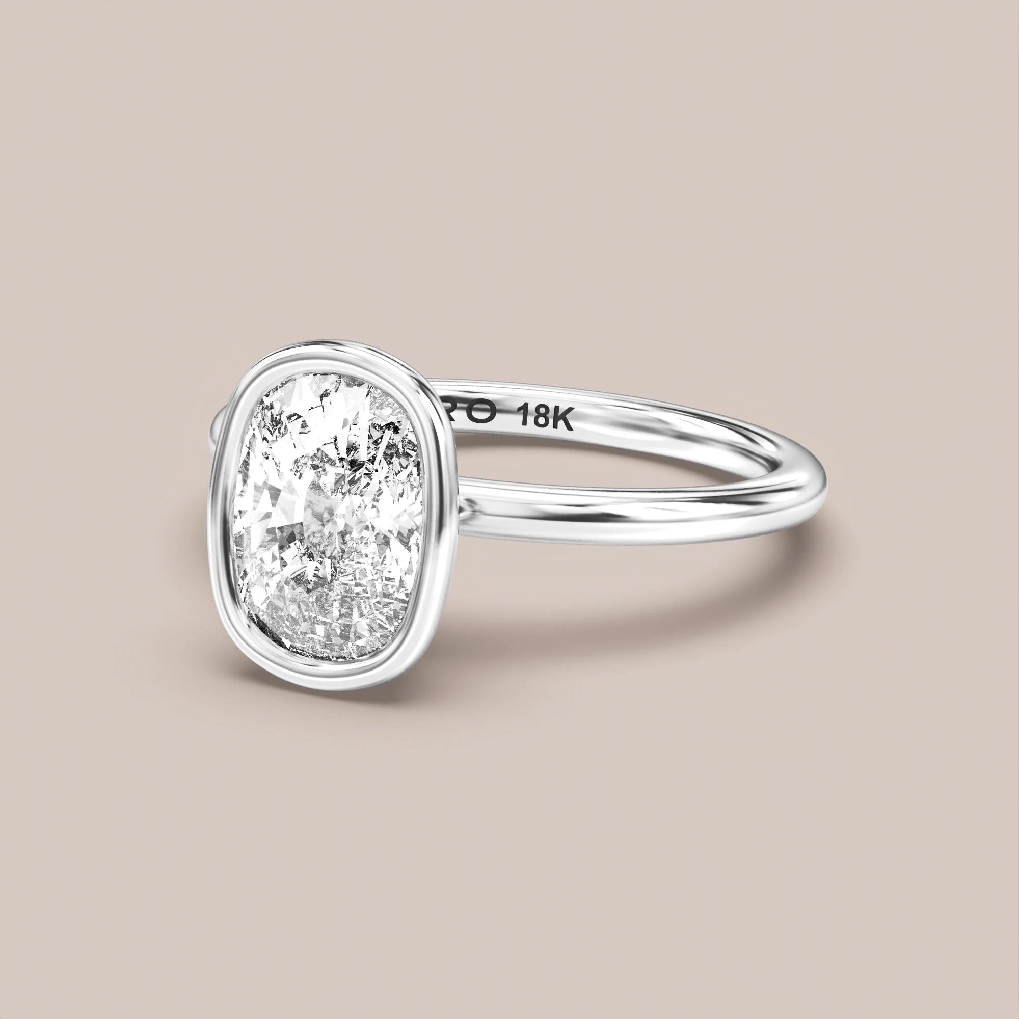 Elongated - White gold