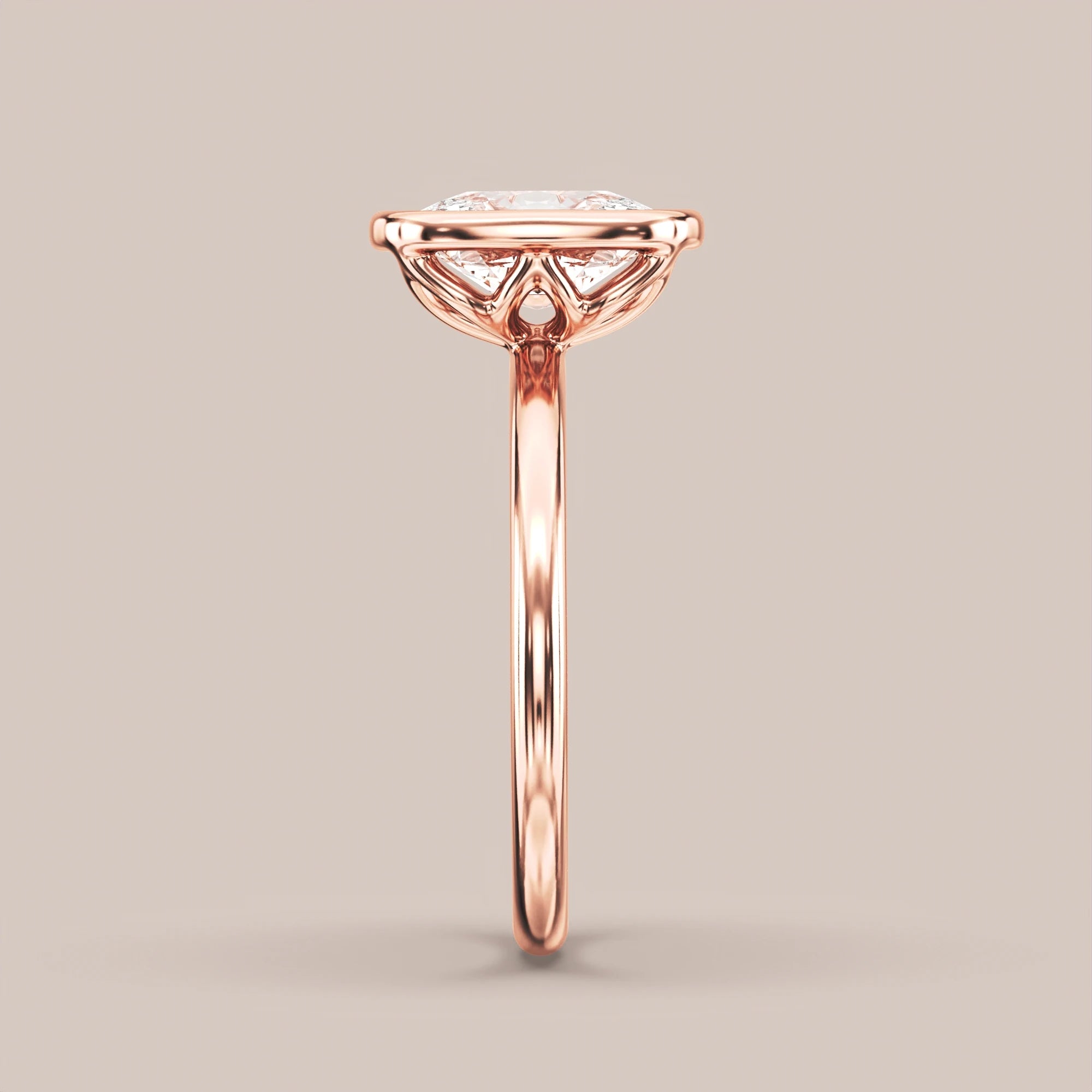 Elongated - Rose gold