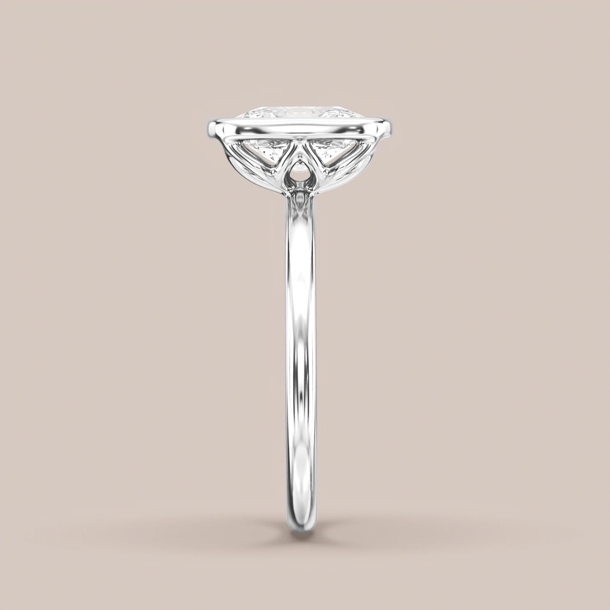 Elongated - White gold