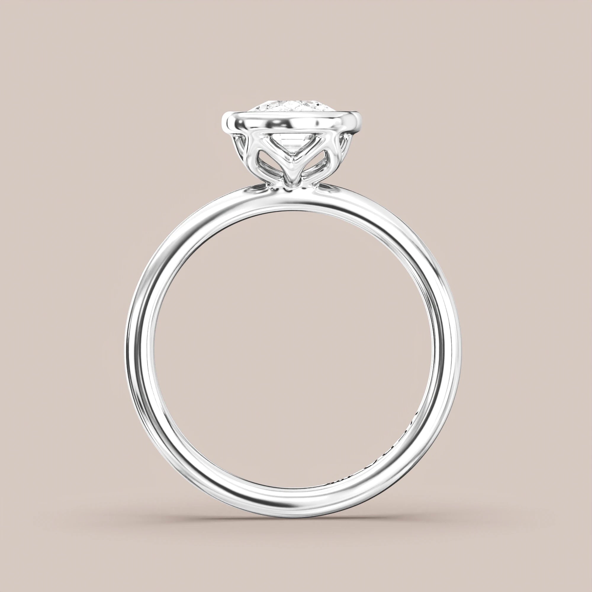 Elongated - White gold