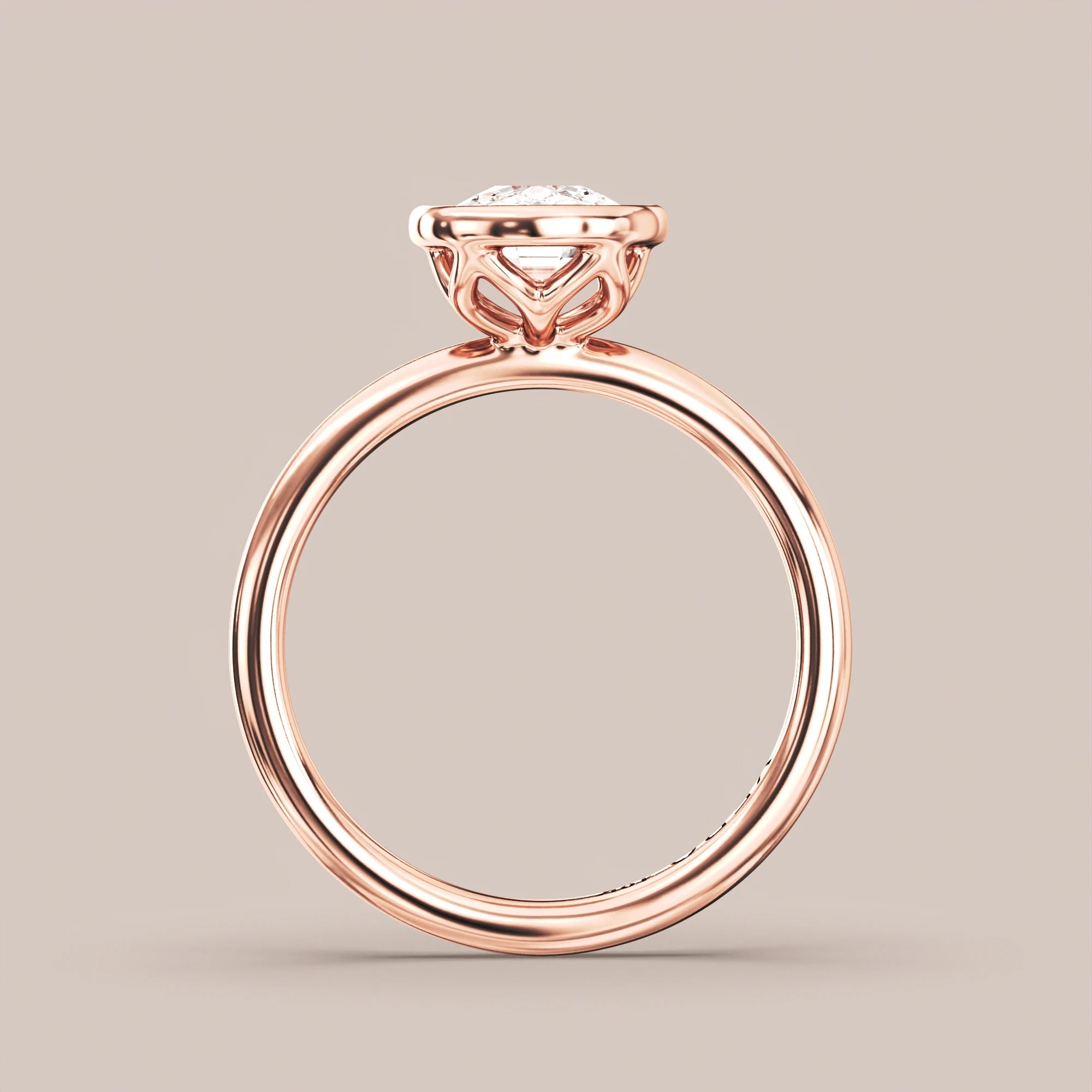 Elongated - Rose gold