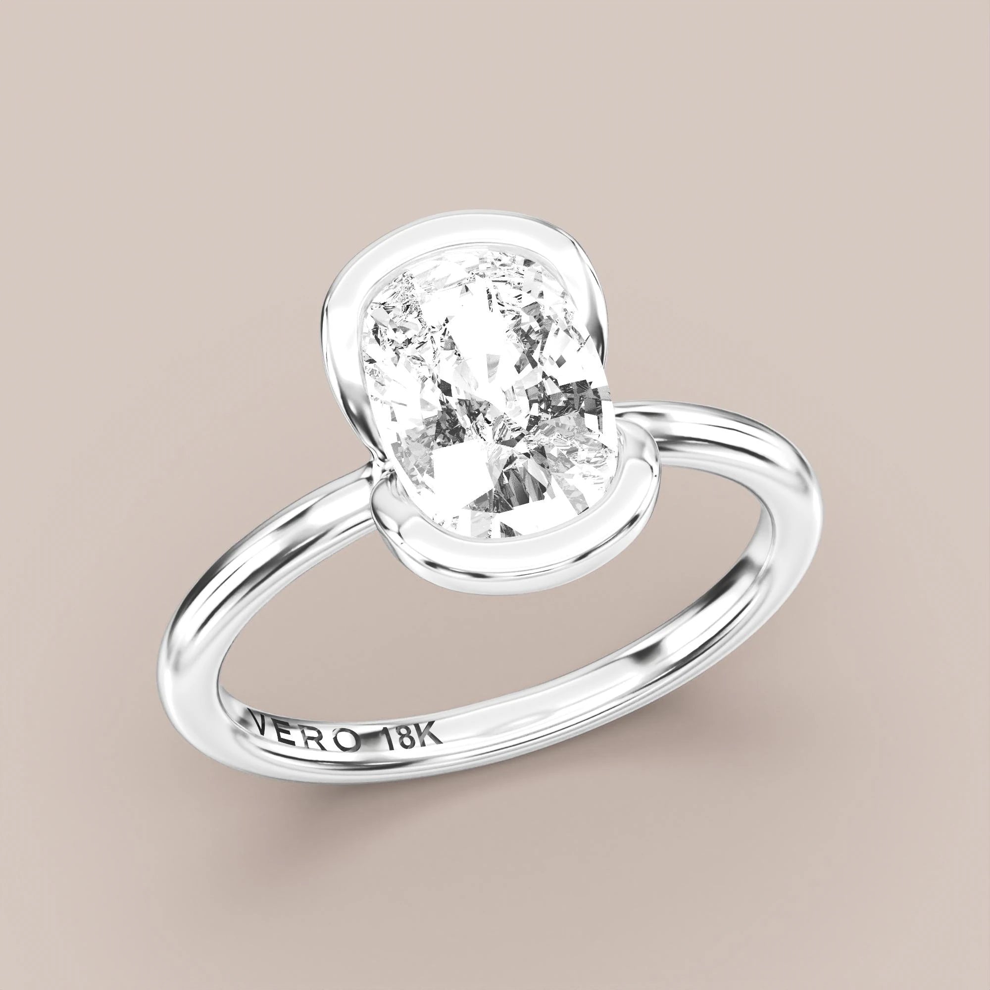 Elongated - White gold