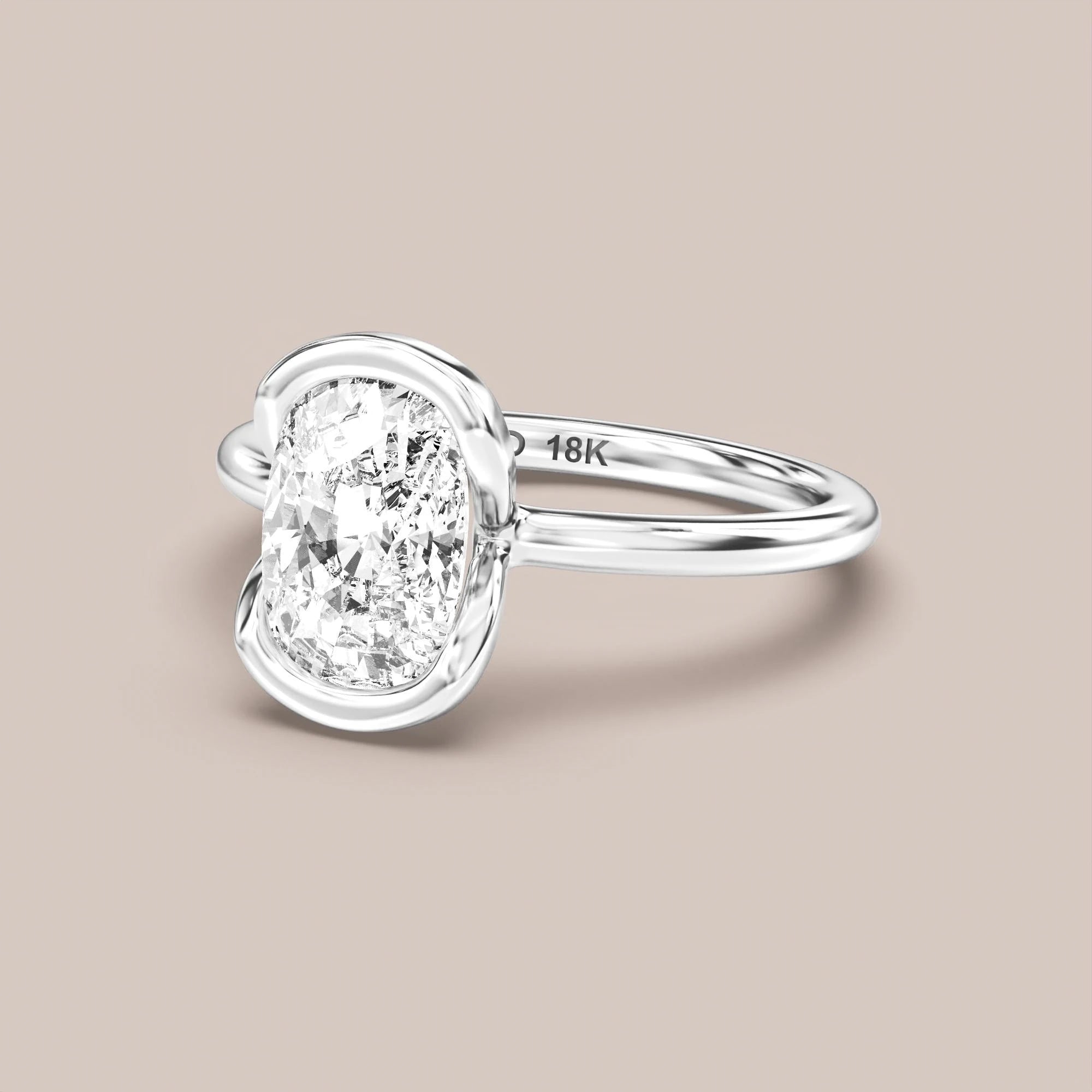 Elongated - White gold