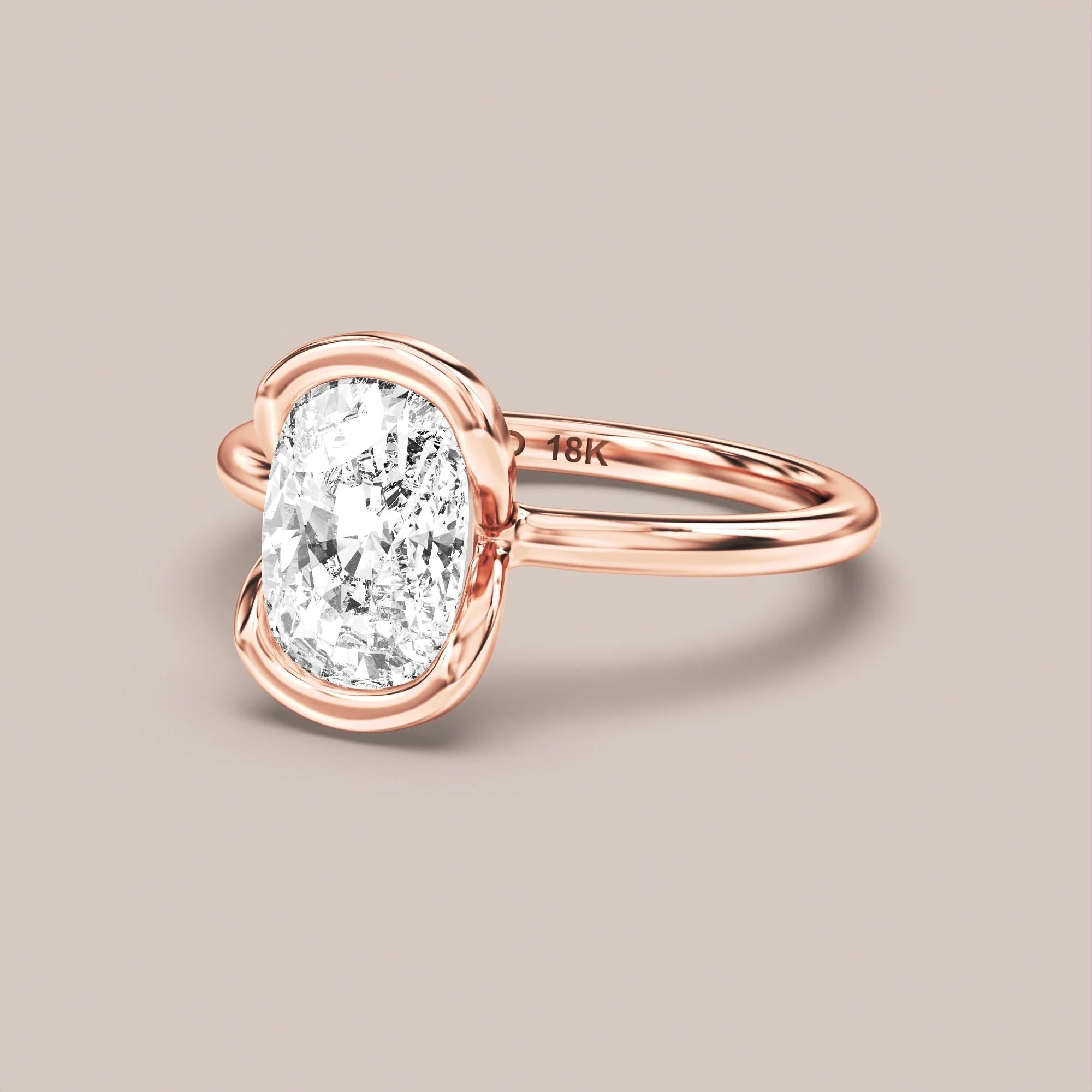 Elongated - Rose gold