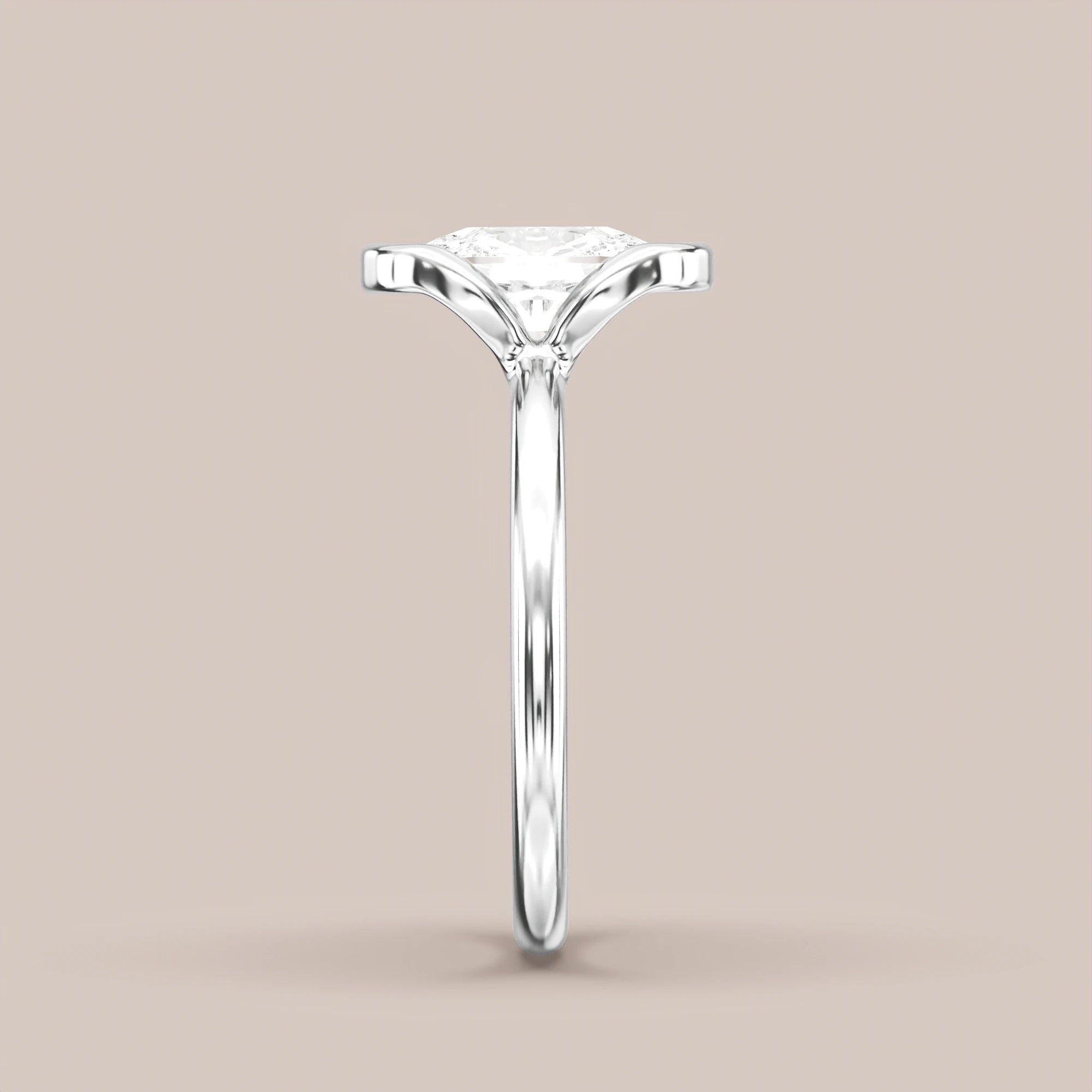 Elongated - White gold