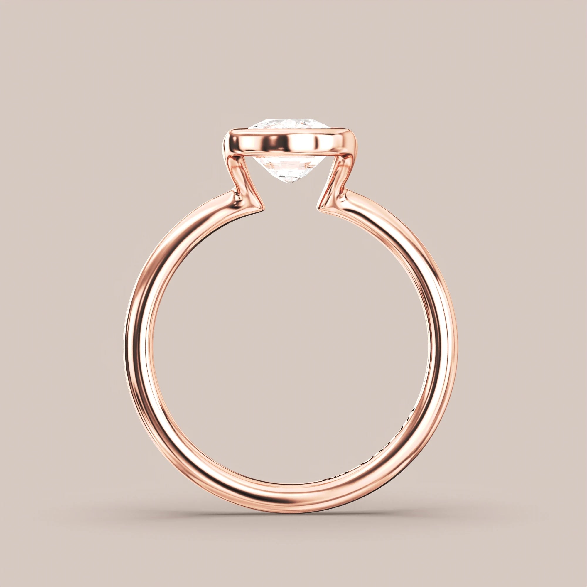 Elongated - Rose gold