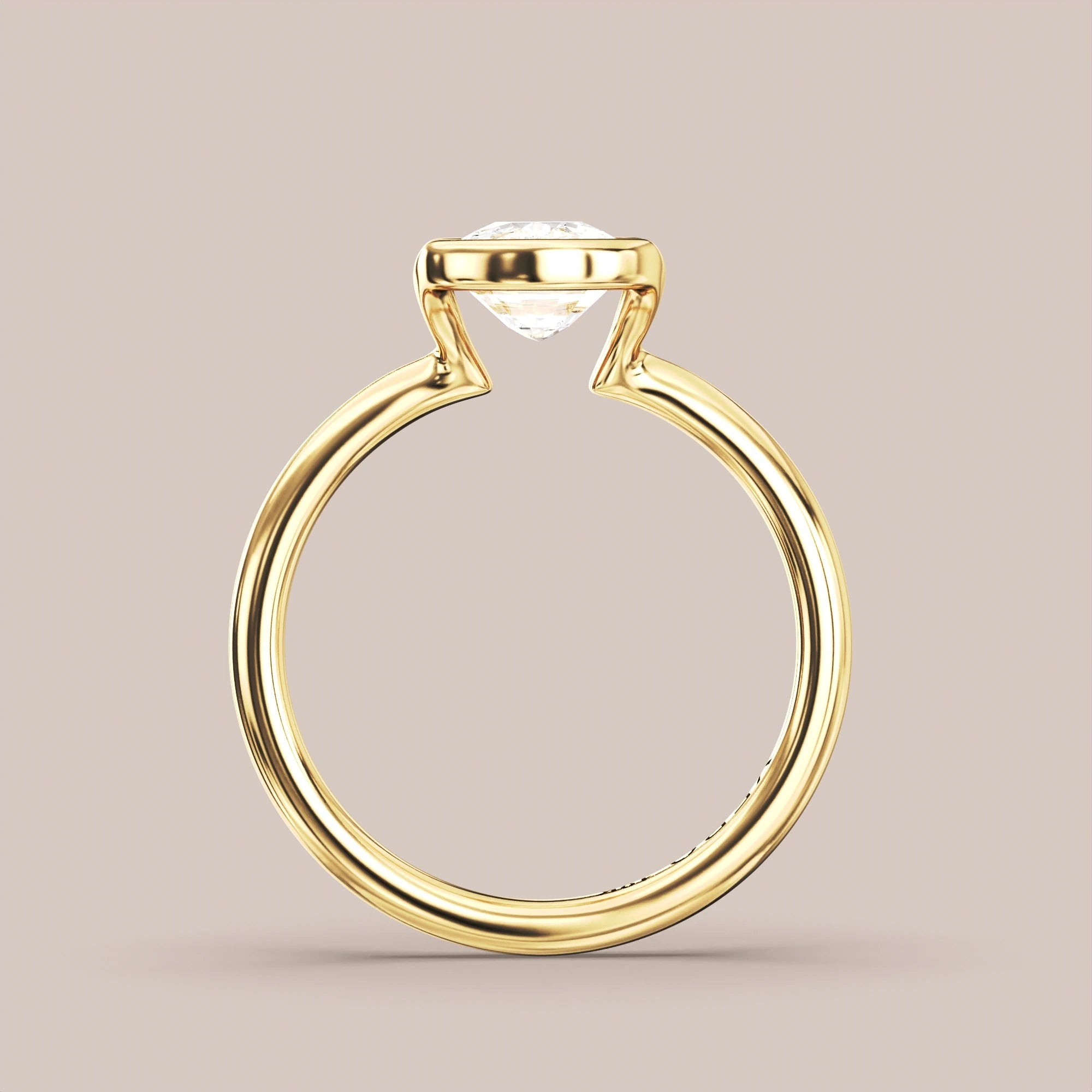 Elongated - Yellow gold