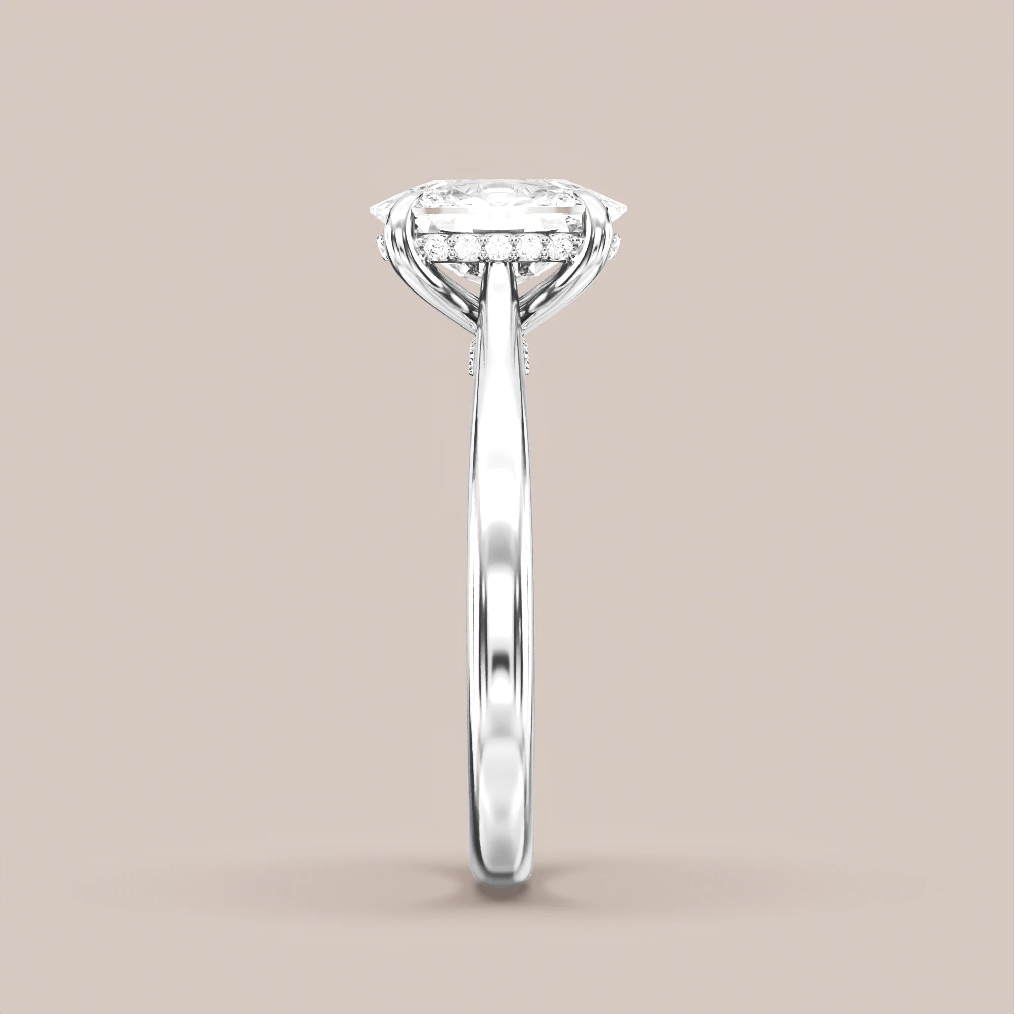 Elongated - White gold