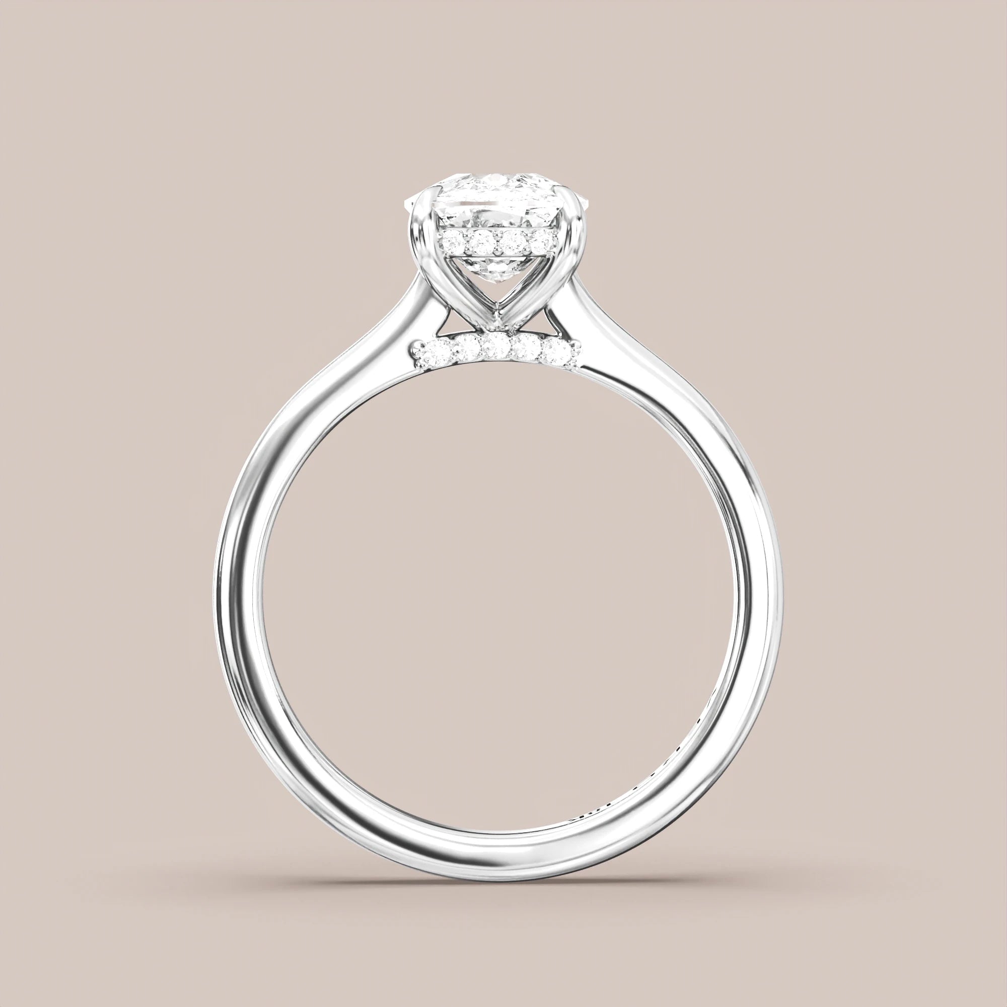 Elongated - White gold