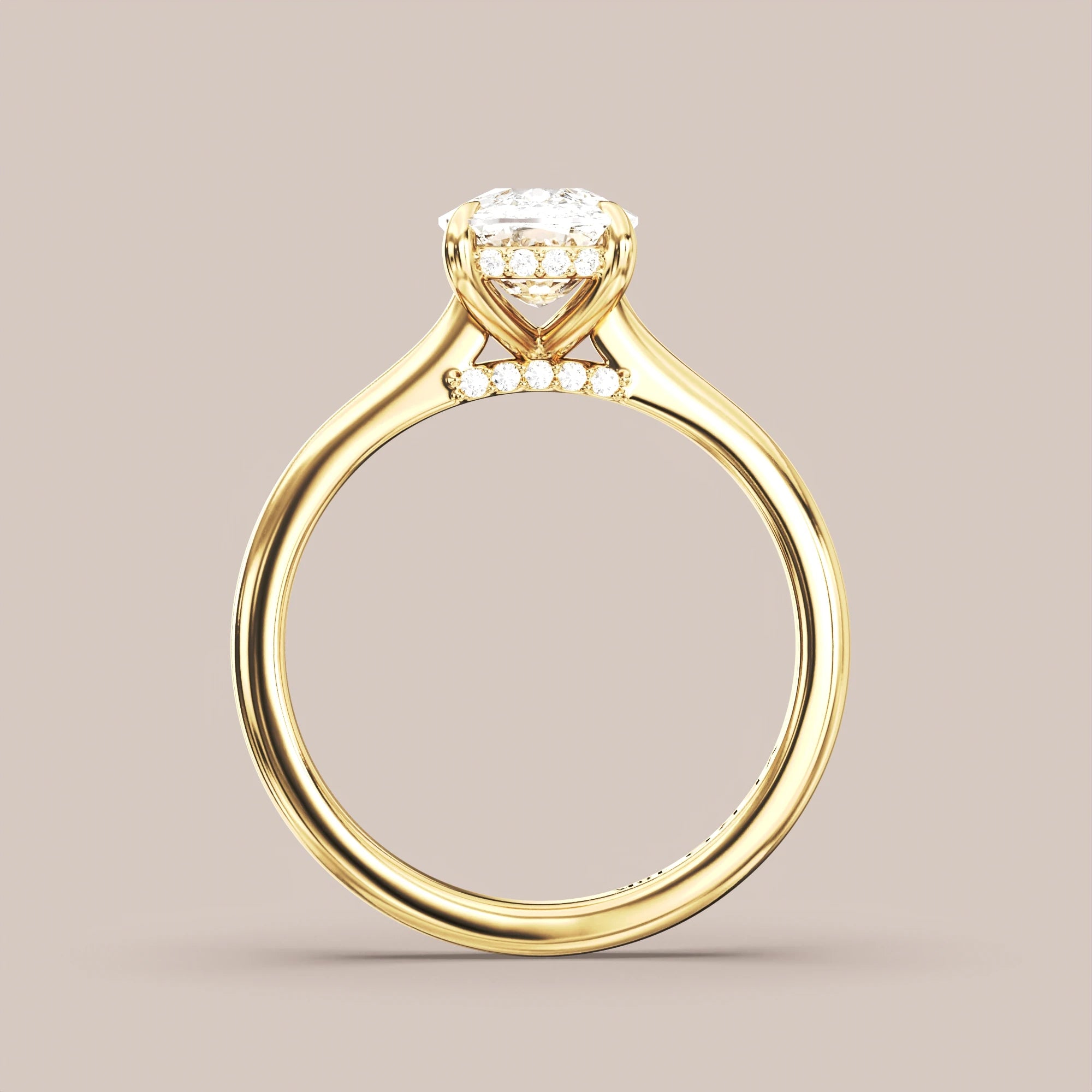 Elongated - Yellow gold