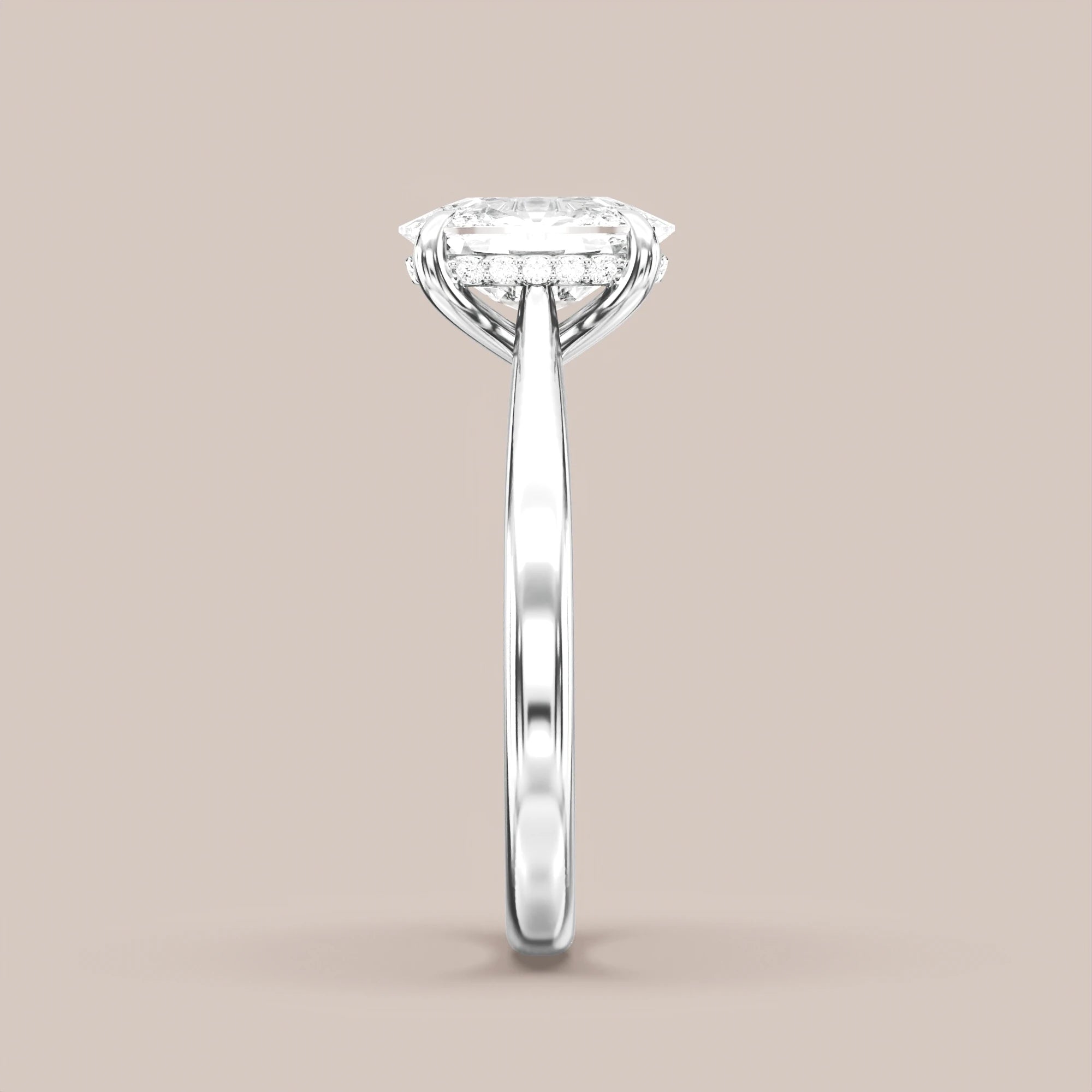 Elongated - White gold