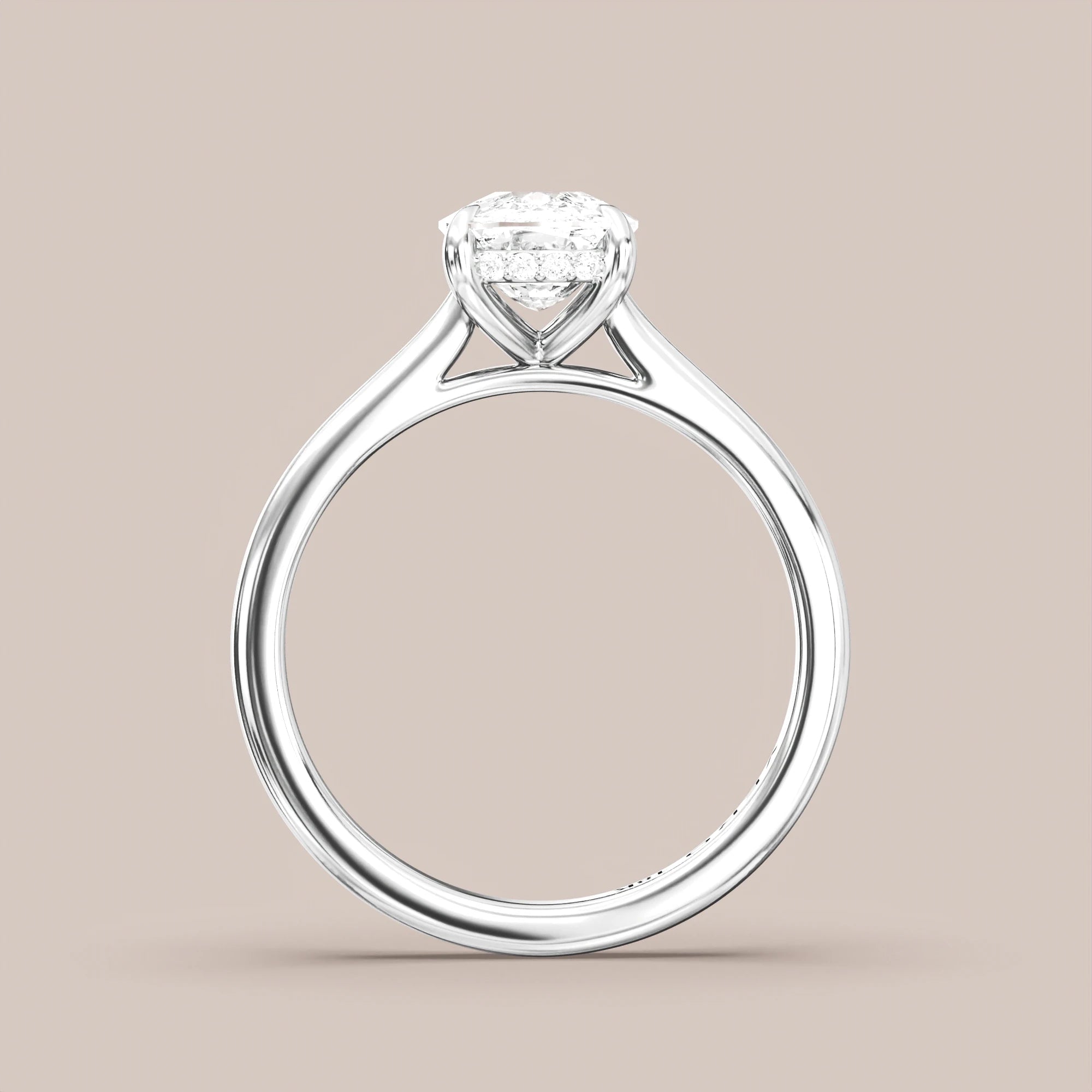 Elongated - White gold