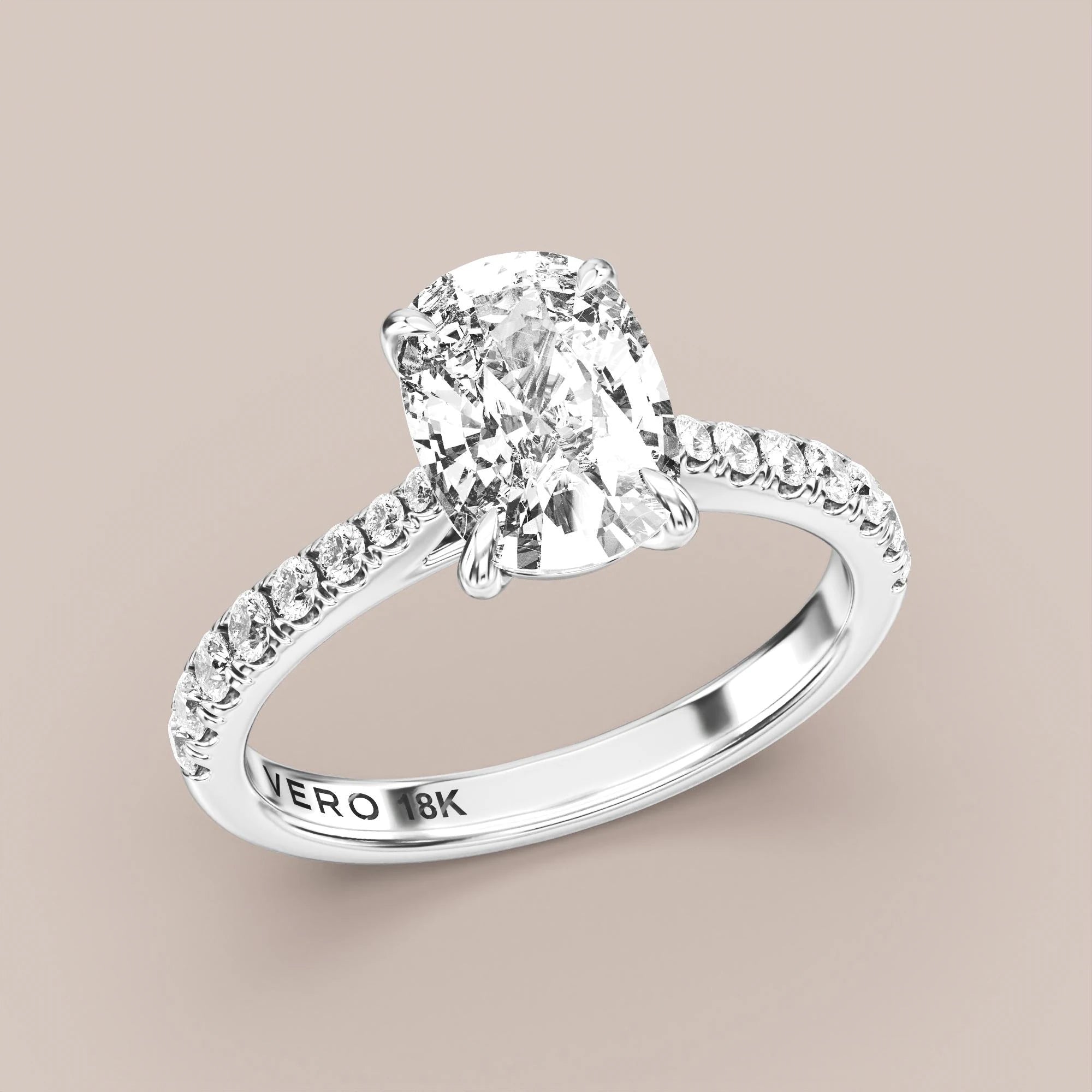 Elongated - White gold