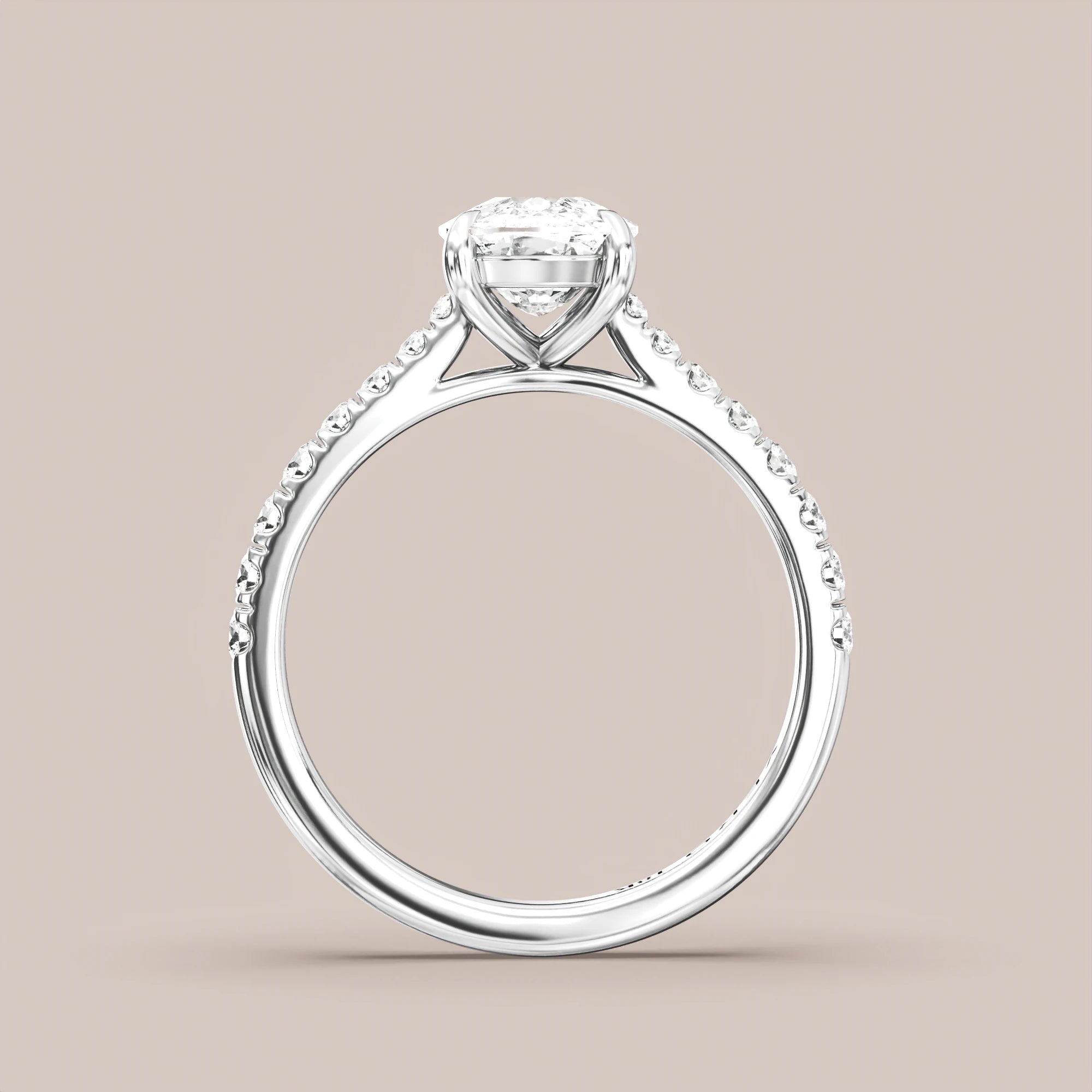 Elongated - White gold