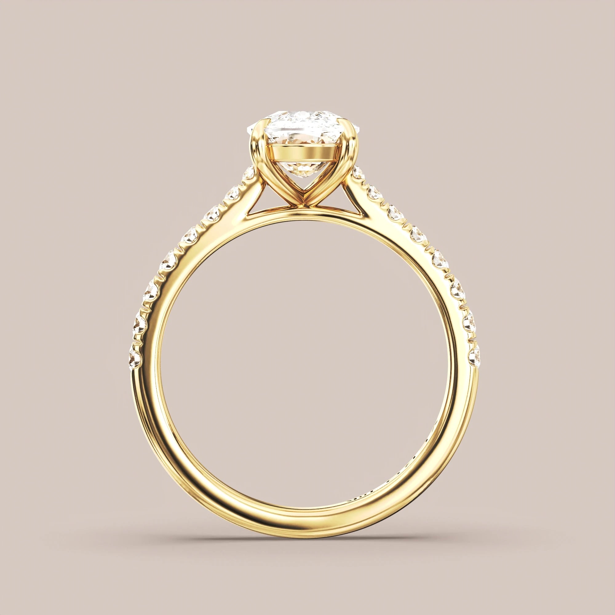 Elongated - Yellow gold