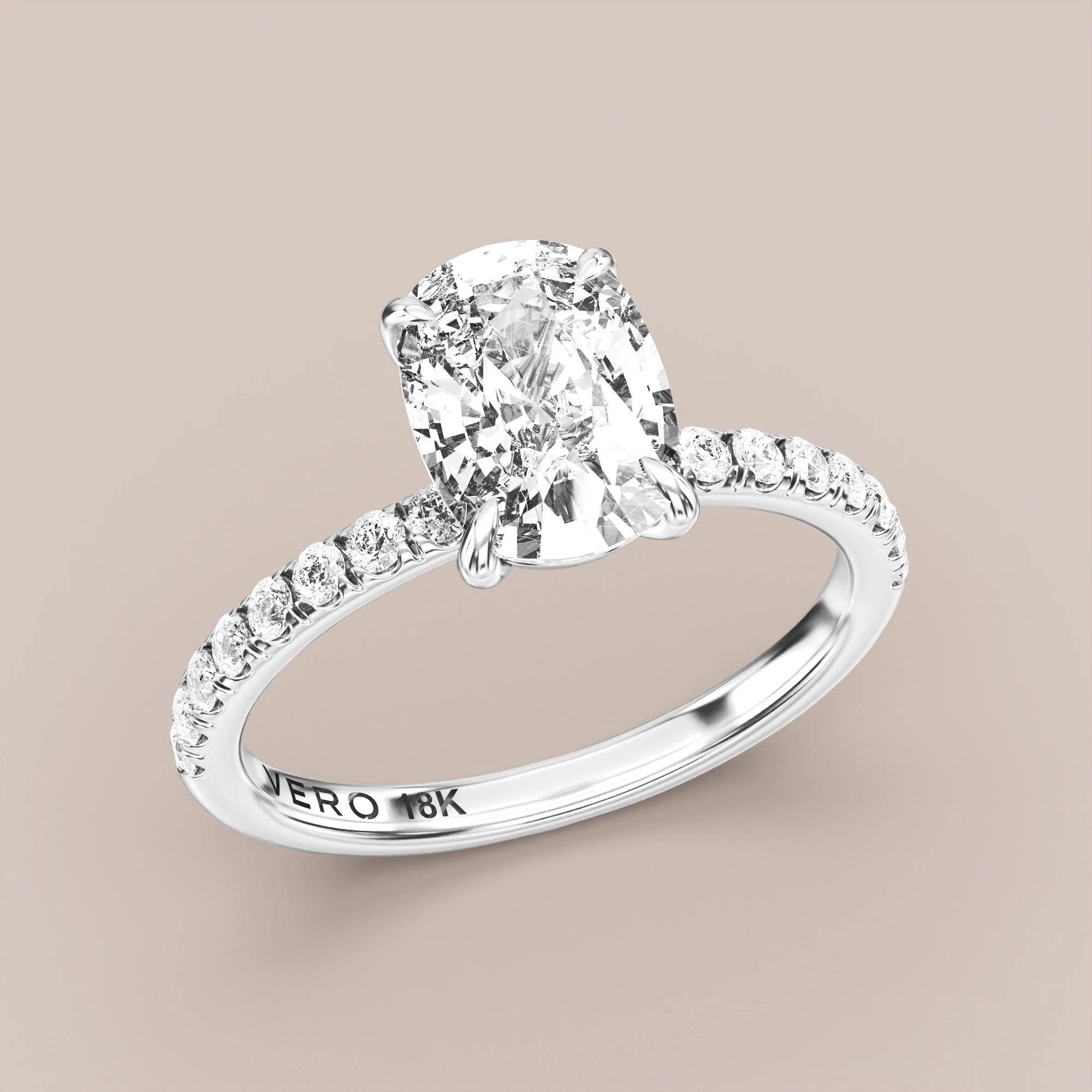 Elongated - White gold