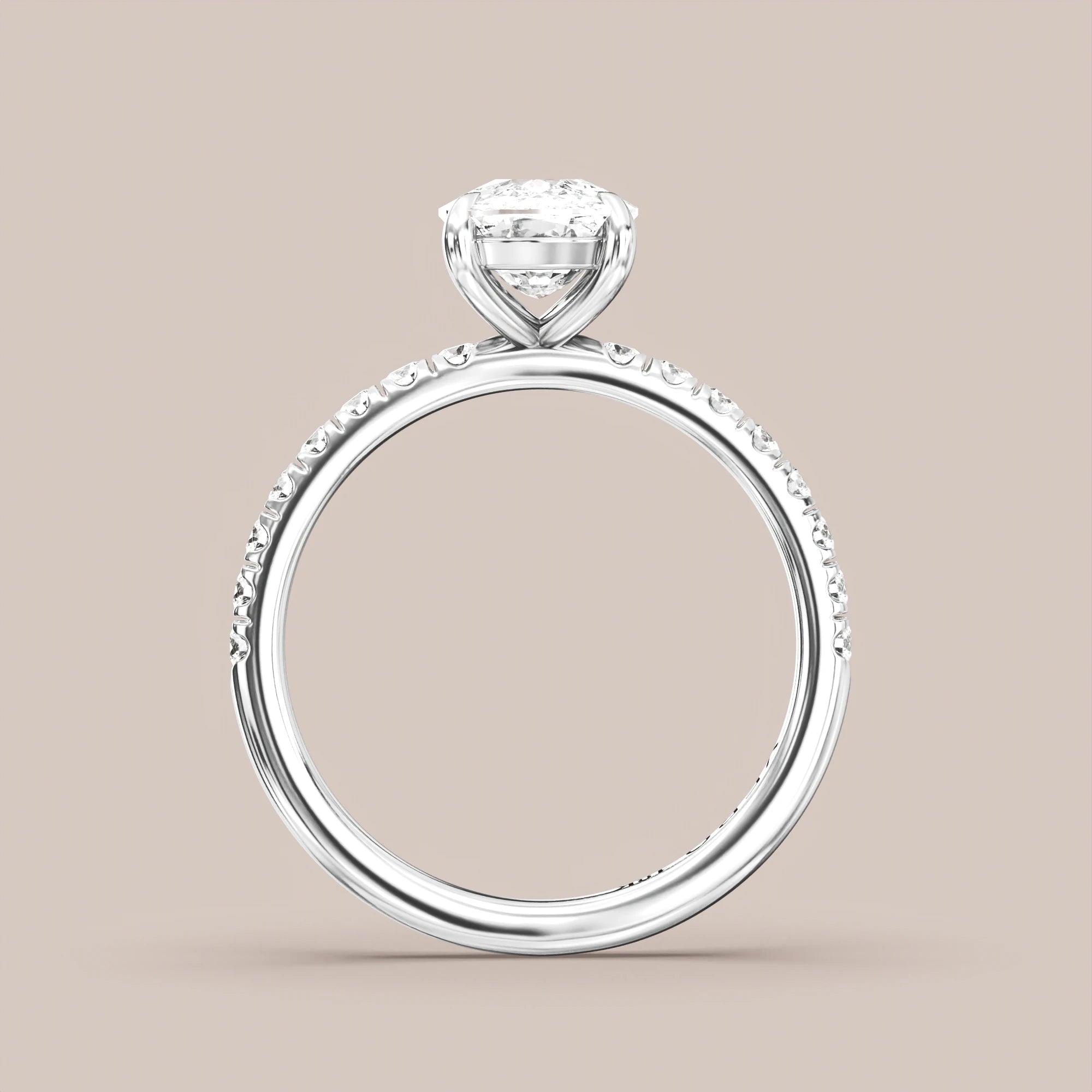 Elongated - White gold