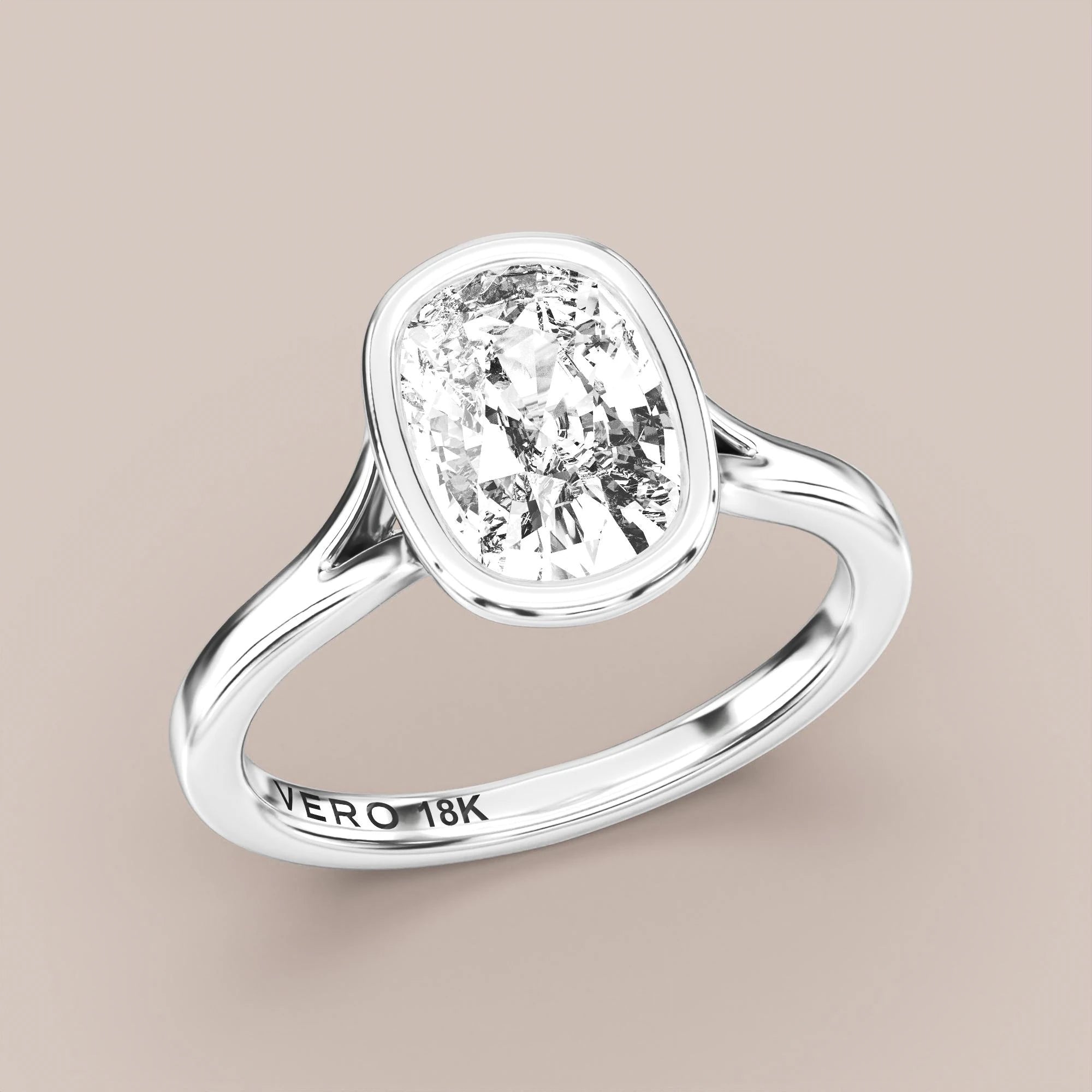 Elongated - White gold