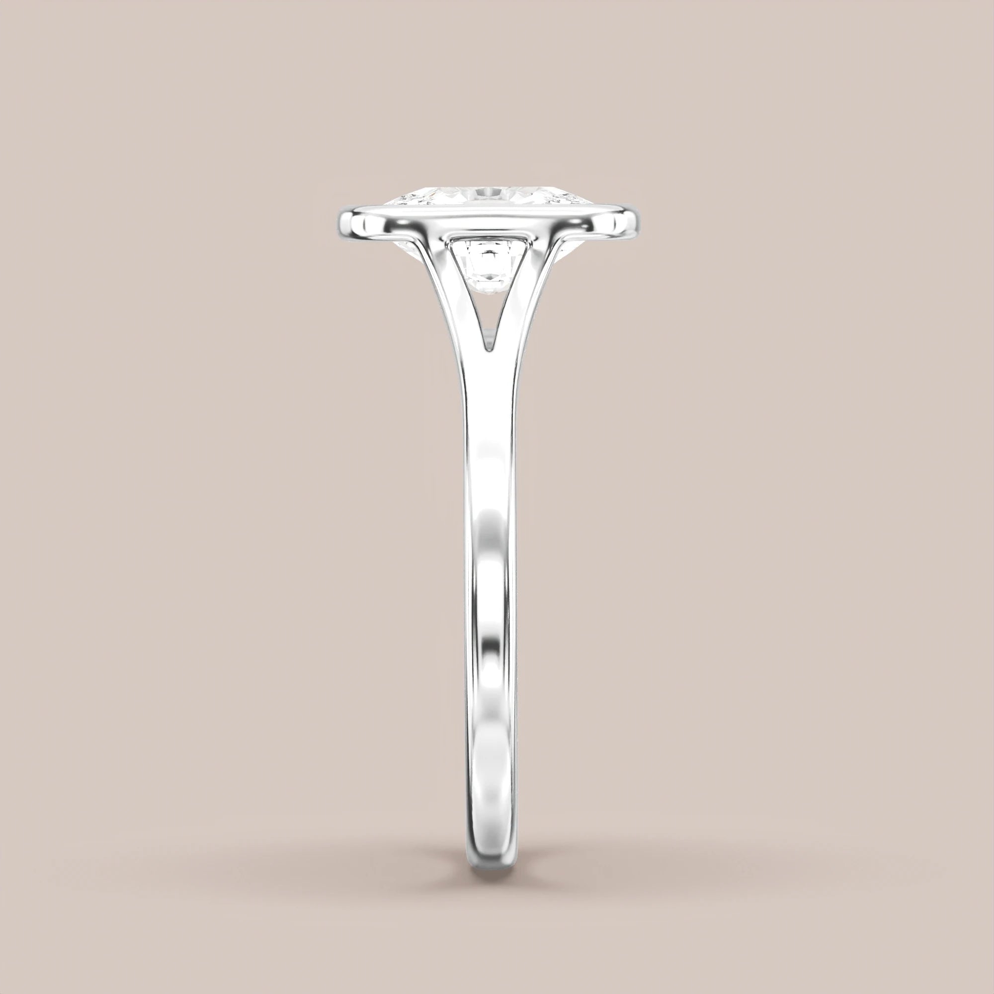 Elongated - White gold