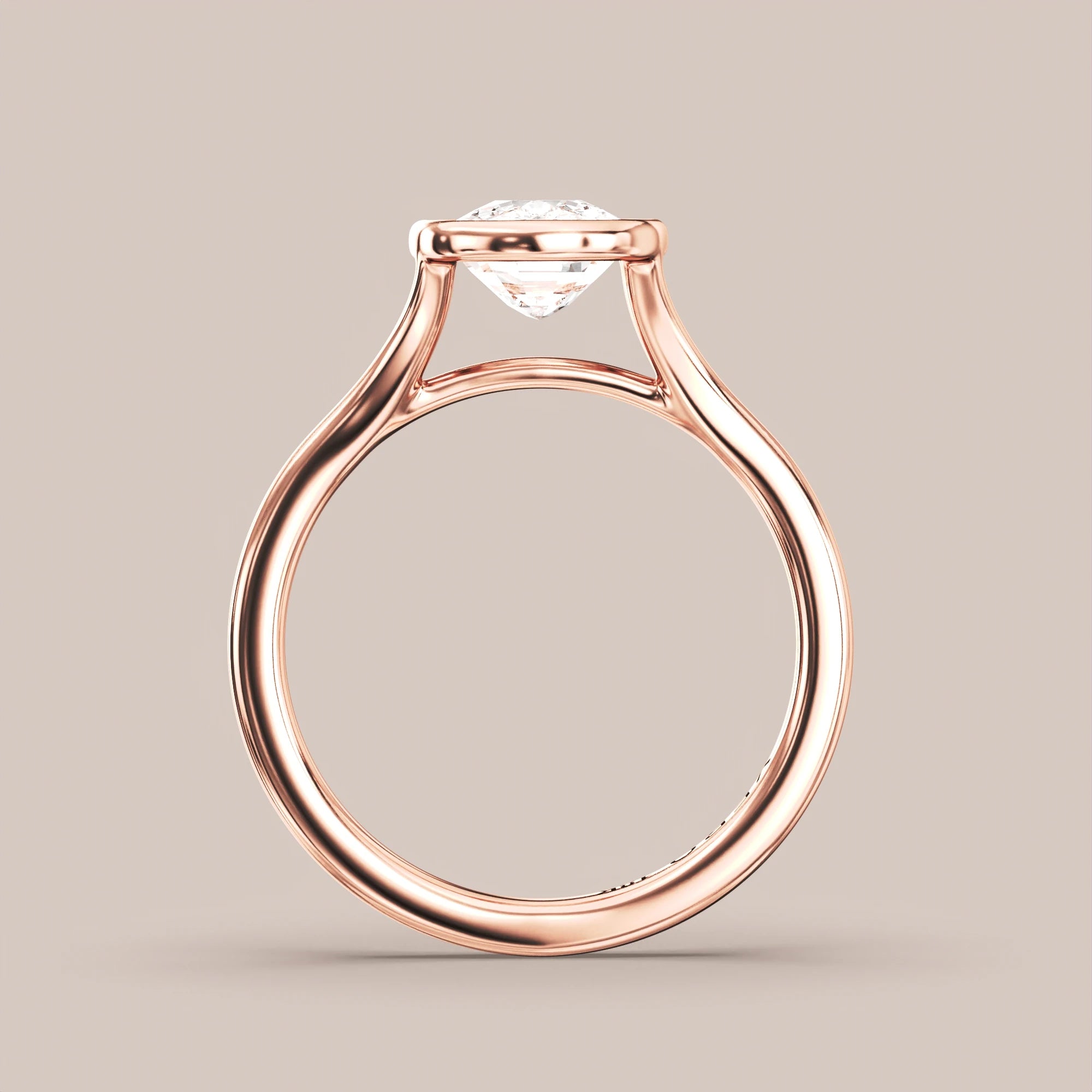 Elongated - Rose gold