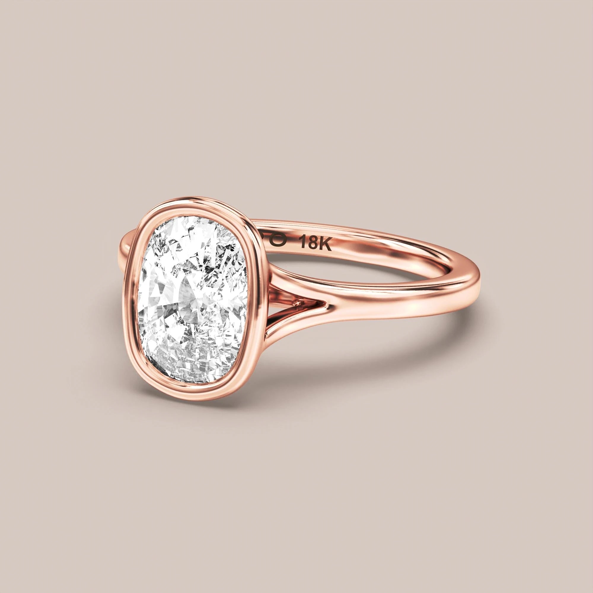 Elongated - Rose gold