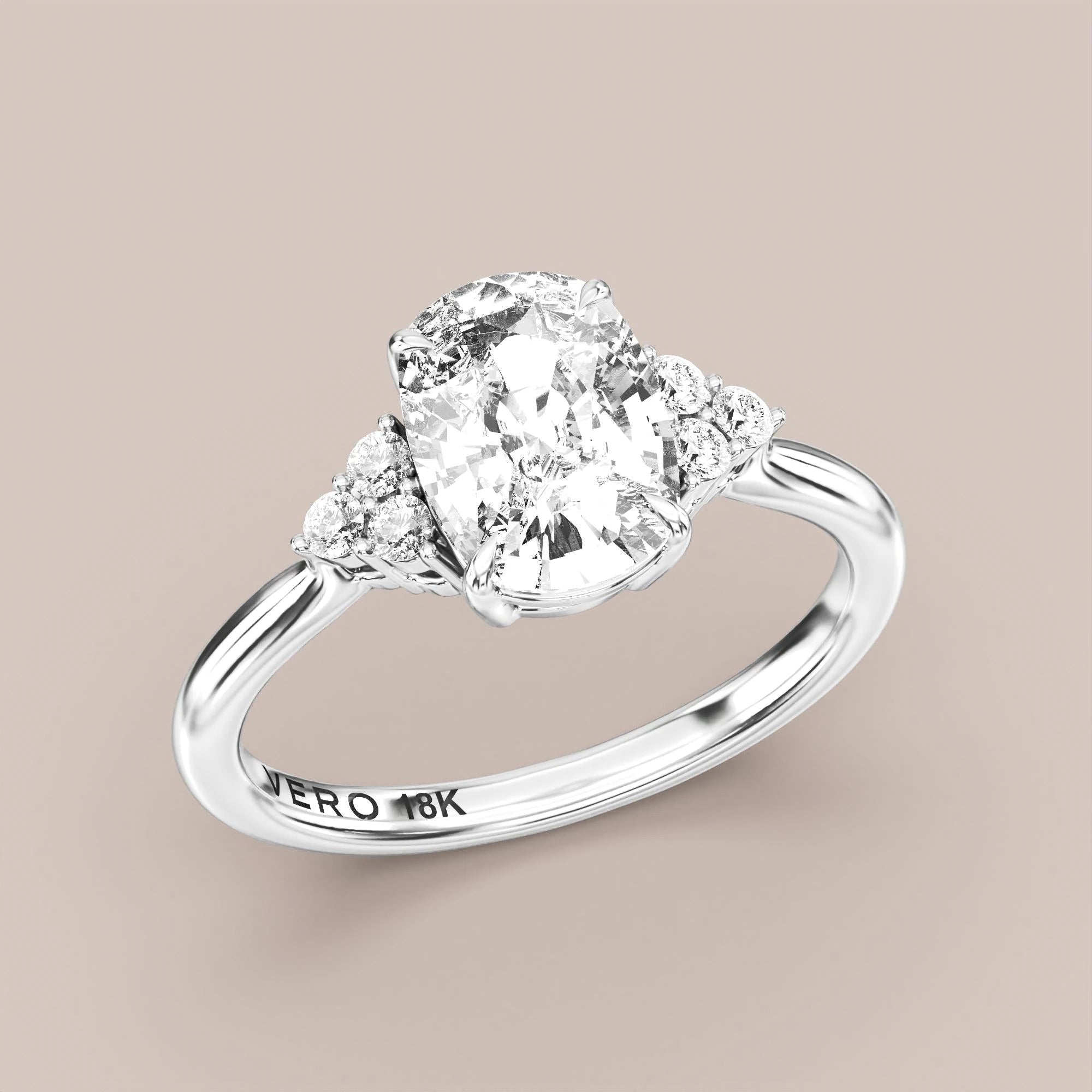 Elongated - White gold