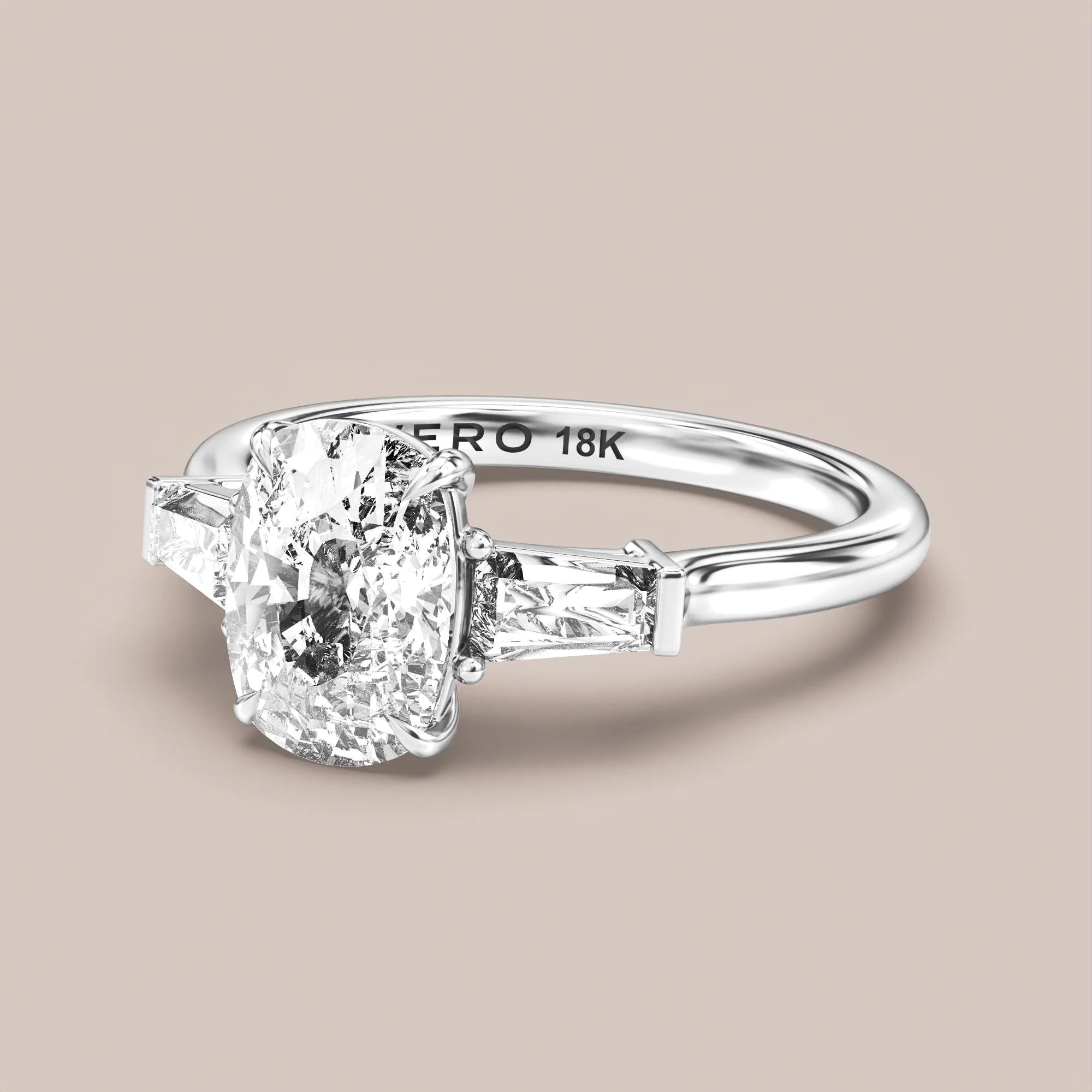 Elongated - White gold