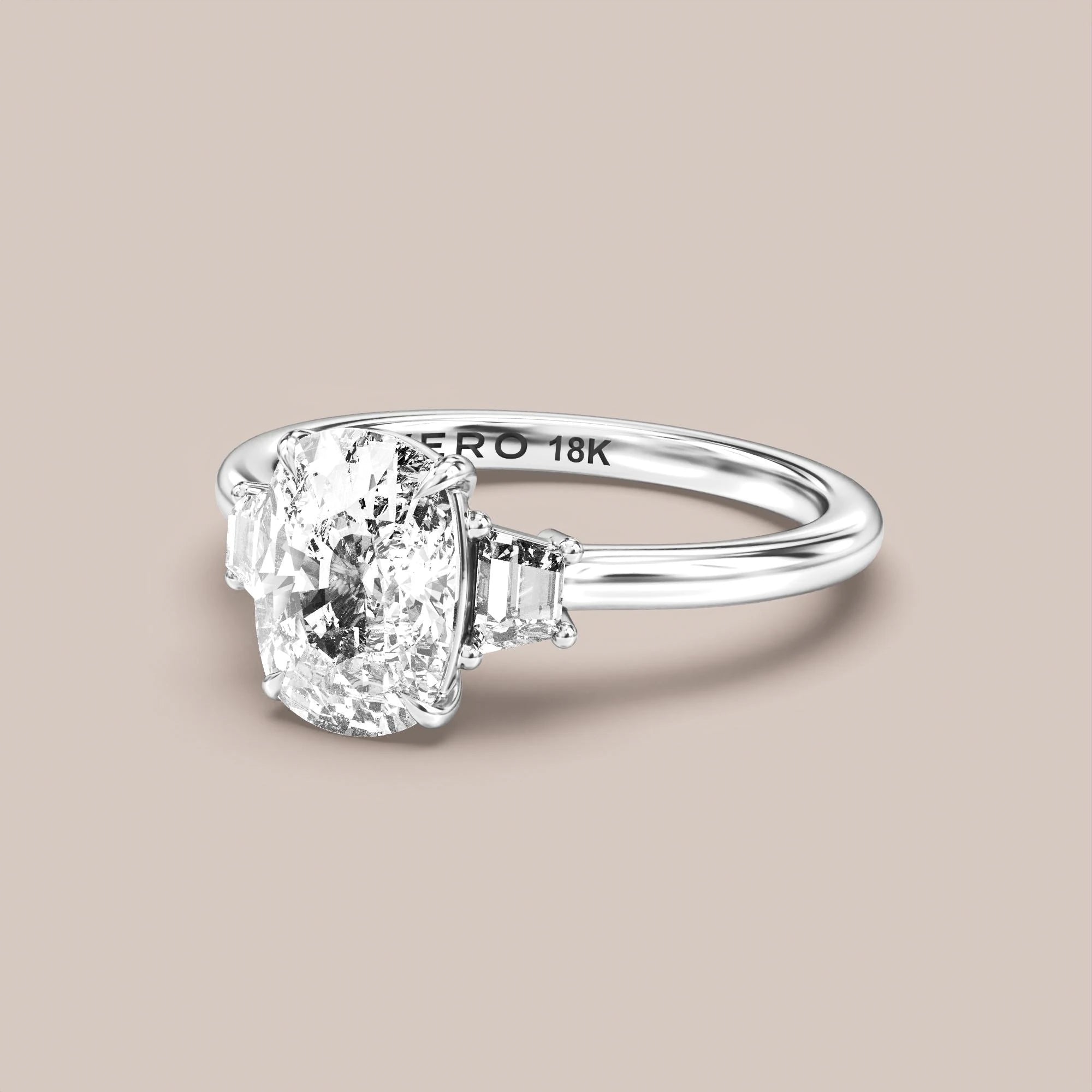 Elongated - White gold