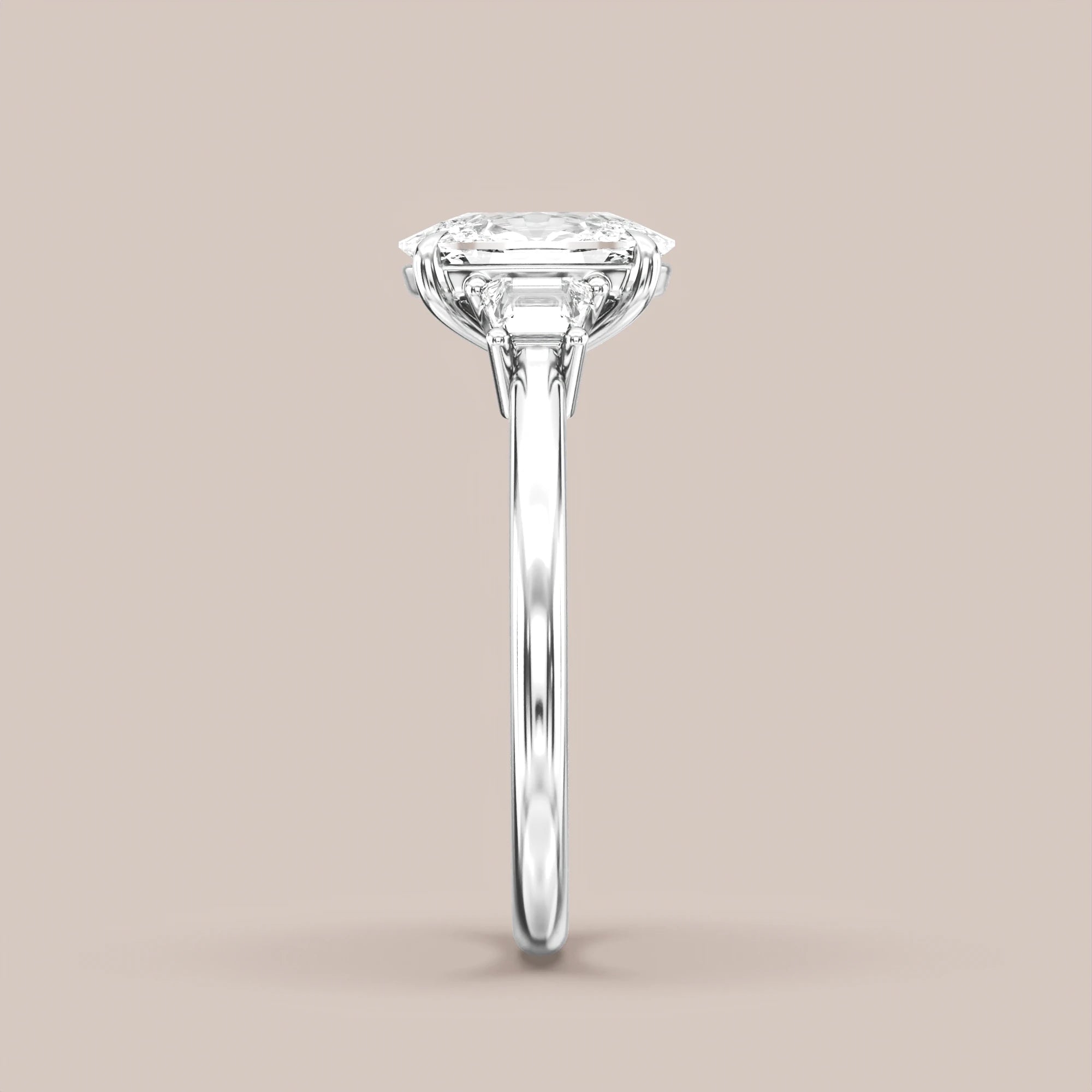 Elongated - White gold