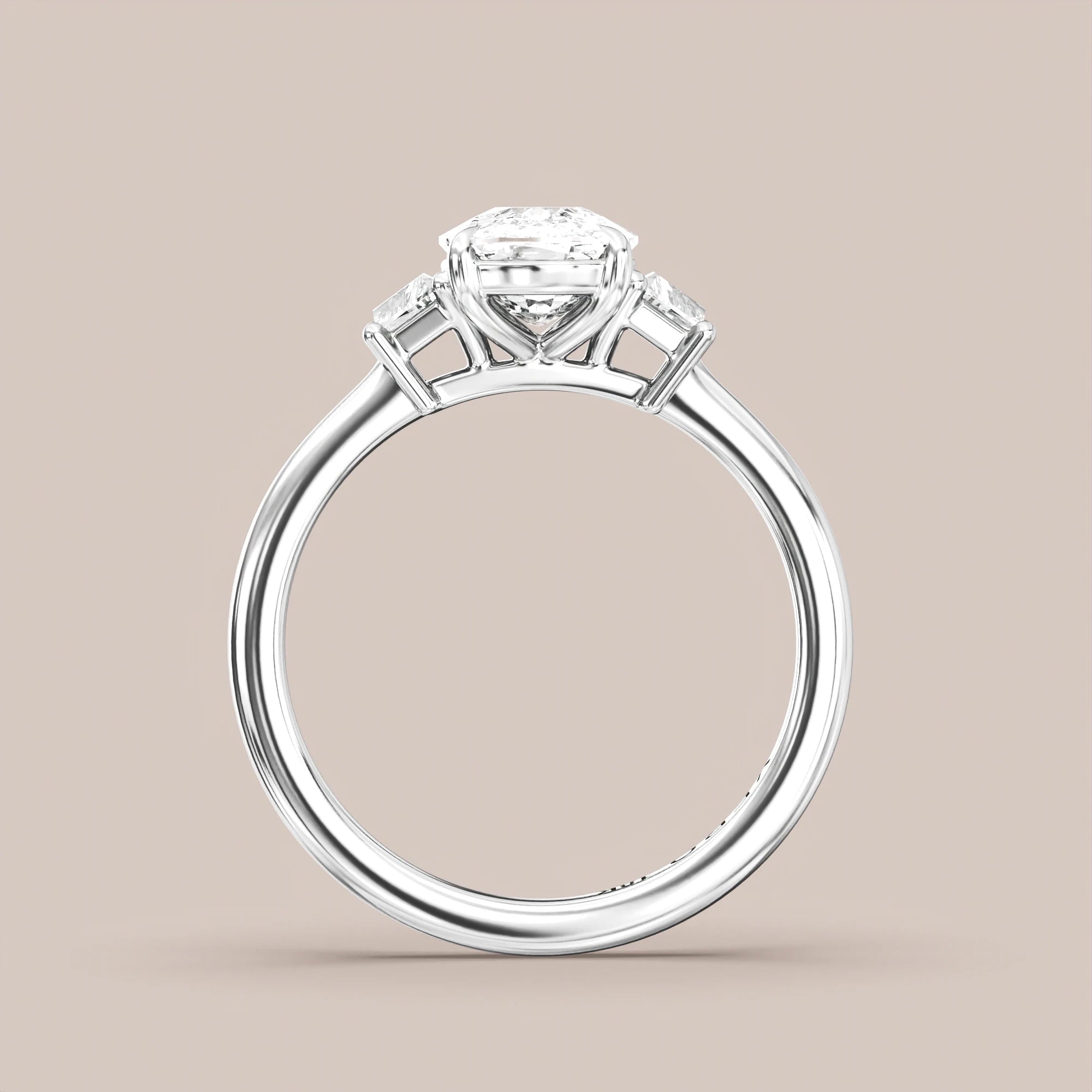 Elongated - White gold