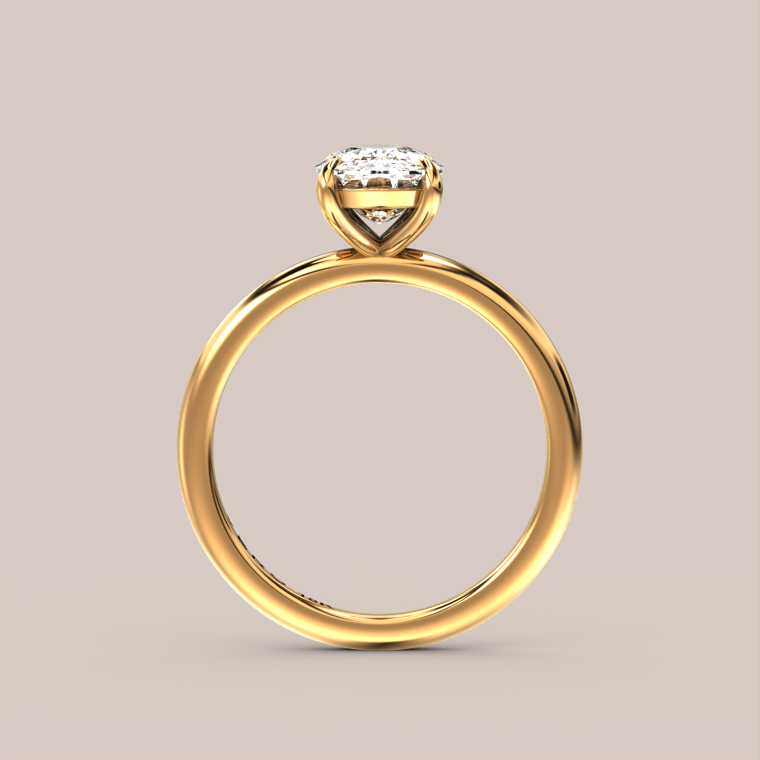 Classic Hidden Halo  Elongated Cushion Cut Solitaire test products